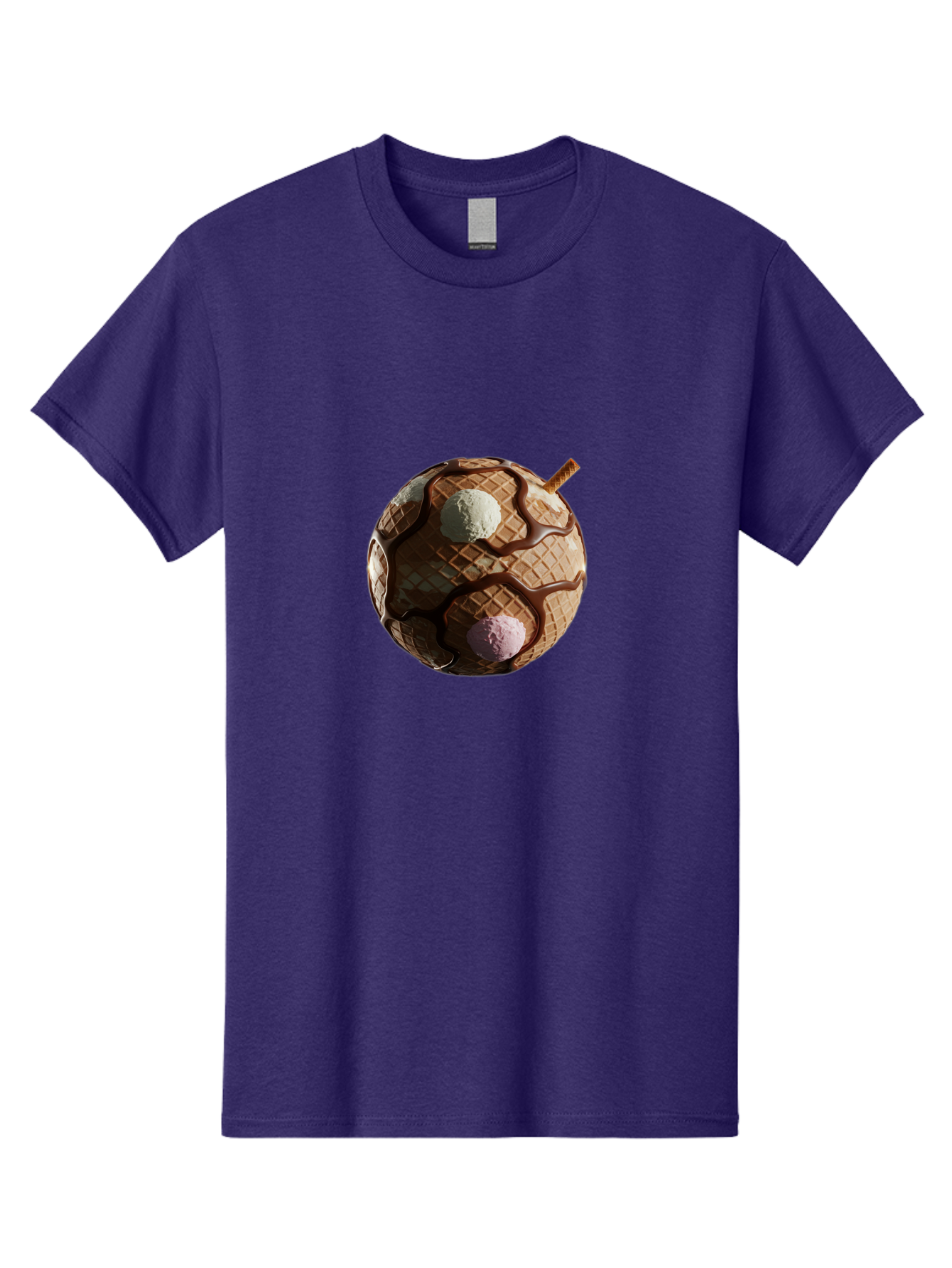 Waffle-Ice-Cream Men'S Graphic Tee, 100% Cotton, Comfortable Casual Summer Wear, Machine Washable, Vintage Camera, Old Camera, Antique Camera, Black Camera, Classic Photography, Photography Equipment, Nostalgic Device, Film Camera, Camera Art Bal583 3