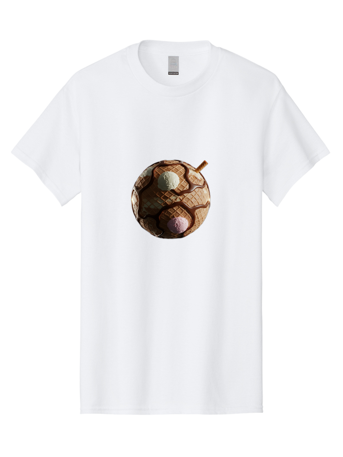 Waffle-Ice-Cream Men'S Graphic Tee, 100% Cotton, Comfortable Casual Summer Wear, Machine Washable, Vintage Camera, Old Camera, Antique Camera, Black Camera, Classic Photography, Photography Equipment, Nostalgic Device, Film Camera, Camera Art Bal583 9