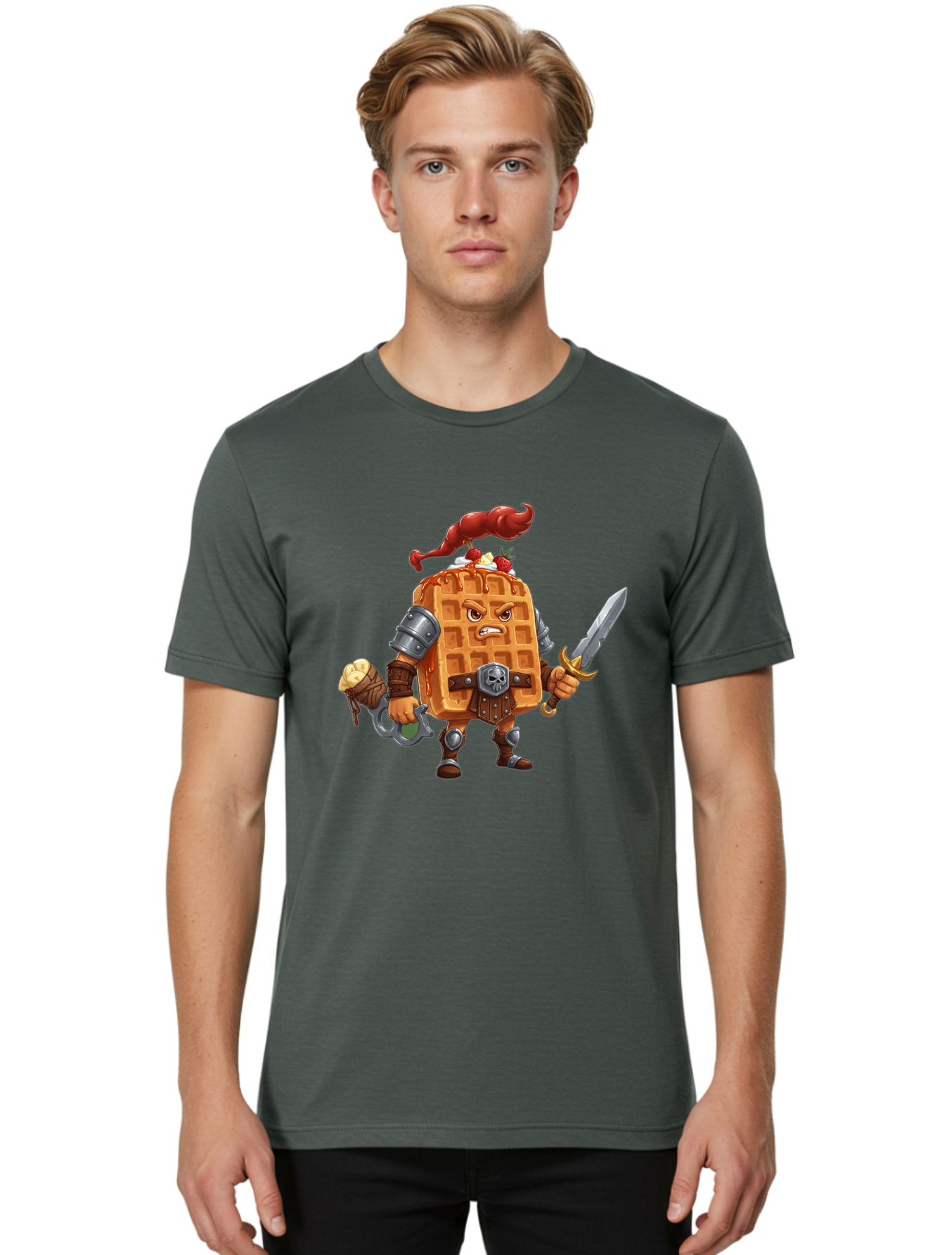 Waffle-Knight Men'S Graphic Tee, 100% Cotton, Comfortable Casual Summer Wear, Machine Washable, Vintage Camera, Old Camera, Antique Camera, Black Camera, Classic Photography, Photography Equipment, Nostalgic Device, Film Camera, Camera Art Bal584 30