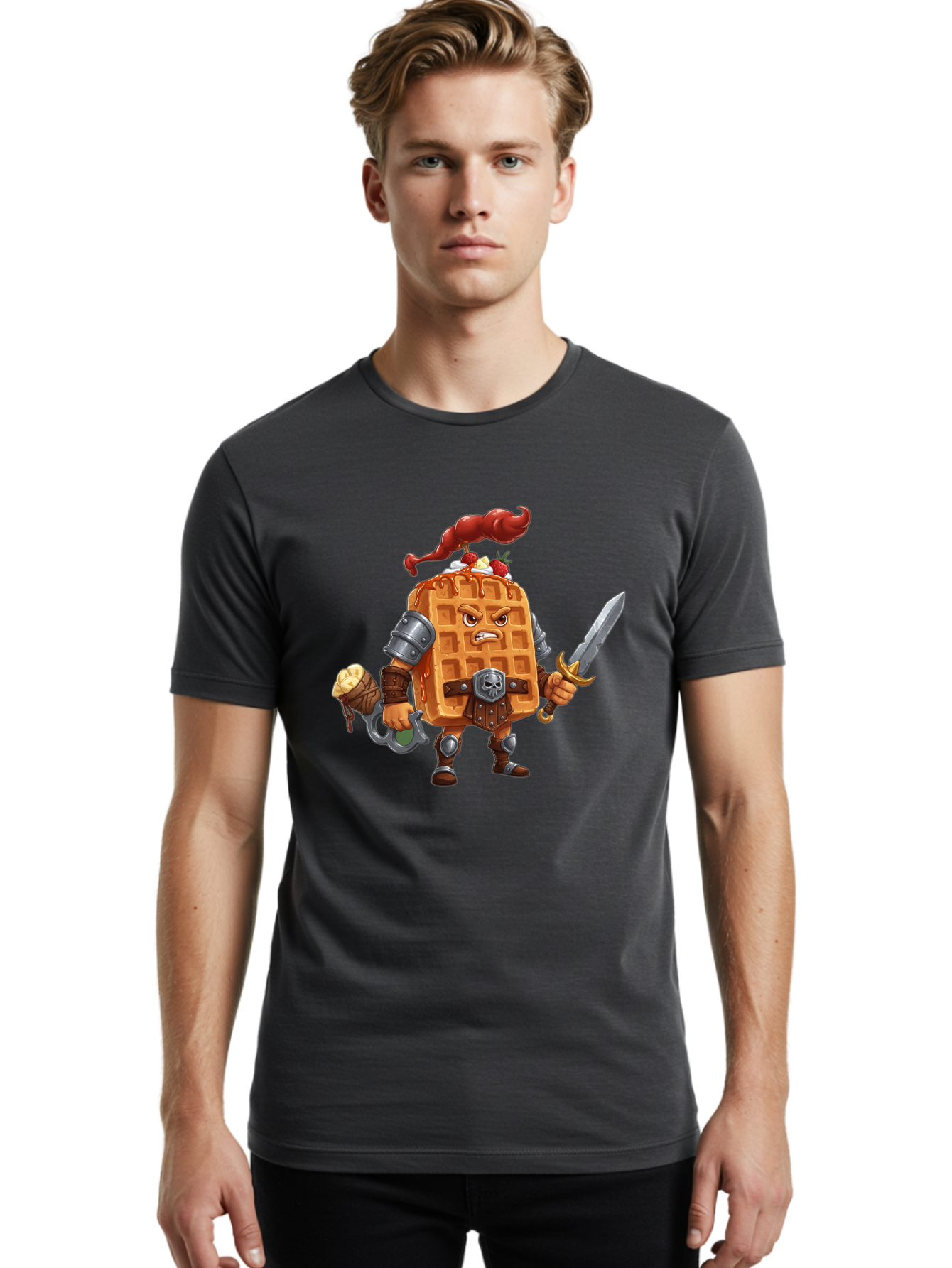 Waffle-Knight Men'S Graphic Tee, 100% Cotton, Comfortable Casual Summer Wear, Machine Washable, Vintage Camera, Old Camera, Antique Camera, Black Camera, Classic Photography, Photography Equipment, Nostalgic Device, Film Camera, Camera Art Bal584 20