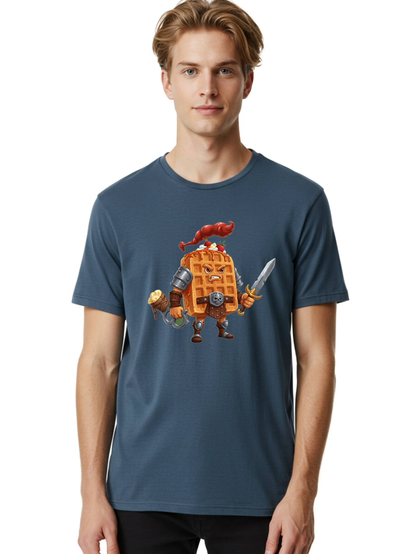 Waffle-Knight Men'S Graphic Tee, 100% Cotton, Comfortable Casual Summer Wear, Machine Washable, Vintage Camera, Old Camera, Antique Camera, Black Camera, Classic Photography, Photography Equipment, Nostalgic Device, Film Camera, Camera Art Bal584 16