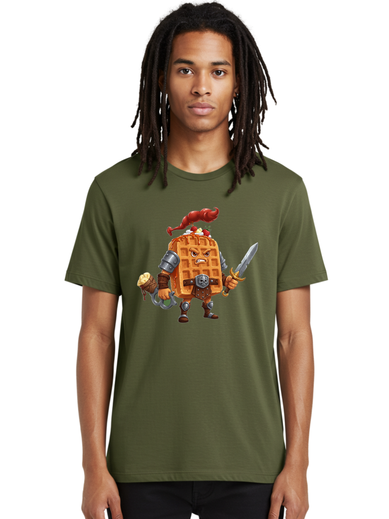 Waffle-Knight Men'S Graphic Tee, 100% Cotton, Comfortable Casual Summer Wear, Machine Washable, Vintage Camera, Old Camera, Antique Camera, Black Camera, Classic Photography, Photography Equipment, Nostalgic Device, Film Camera, Camera Art Bal584 24