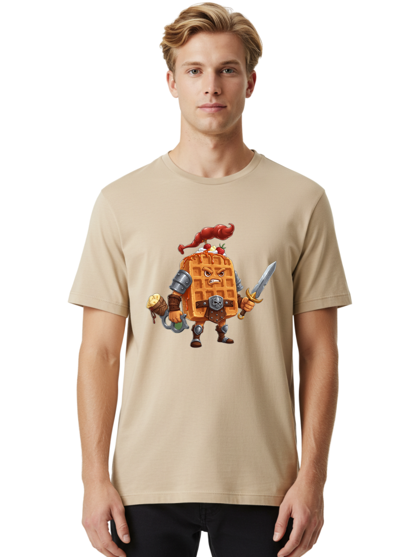 Waffle-Knight Men'S Graphic Tee, 100% Cotton, Comfortable Casual Summer Wear, Machine Washable, Vintage Camera, Old Camera, Antique Camera, Black Camera, Classic Photography, Photography Equipment, Nostalgic Device, Film Camera, Camera Art Bal584 26