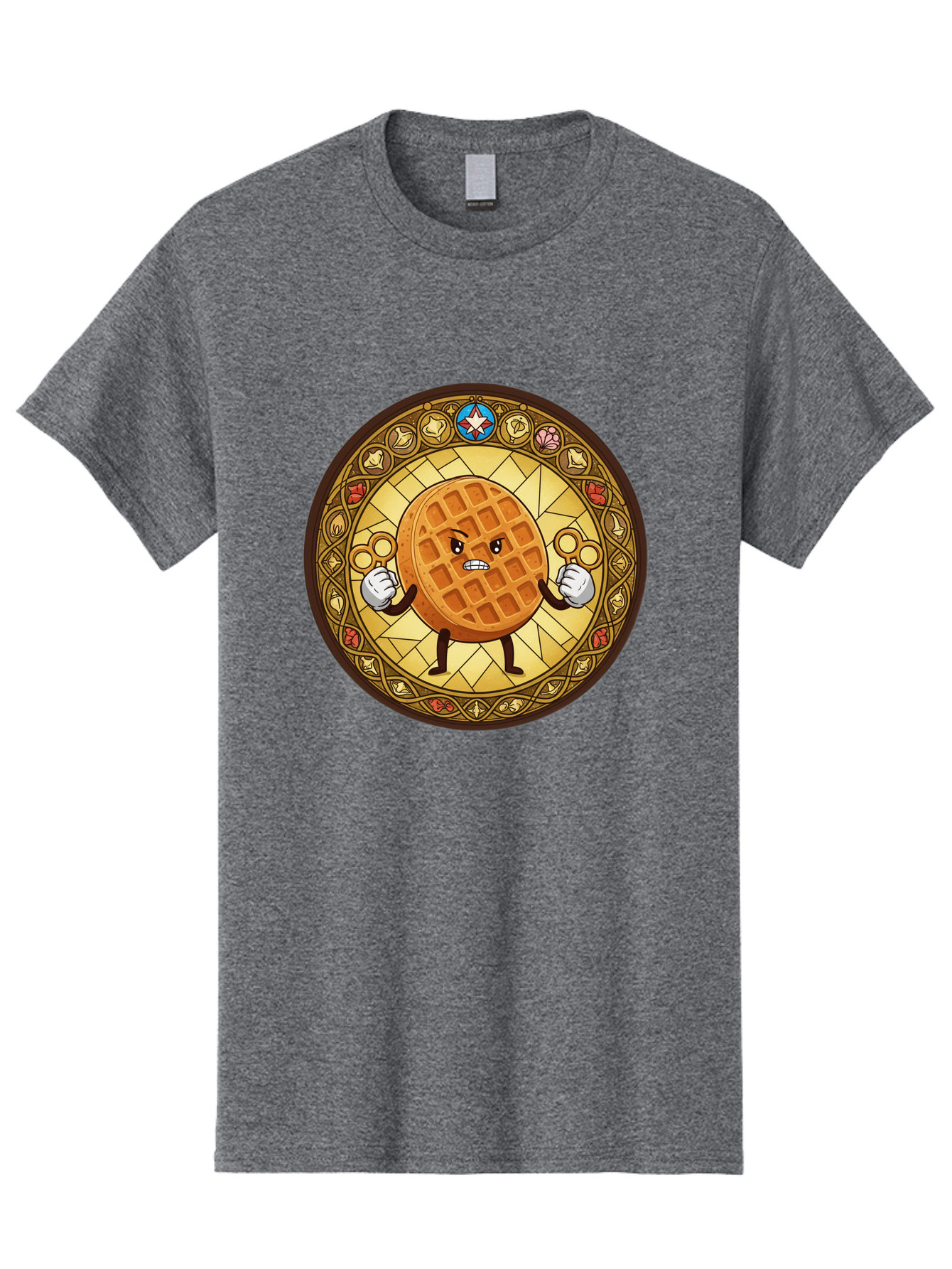 Waffle Men'S Graphic Tee, 100% Cotton, Comfortable Casual Summer Wear, Machine Washable, Vintage Camera, Old Camera, Antique Camera, Black Camera, Classic Photography, Photography Equipment, Nostalgic Device, Film Camera, Camera Art Bal585 7