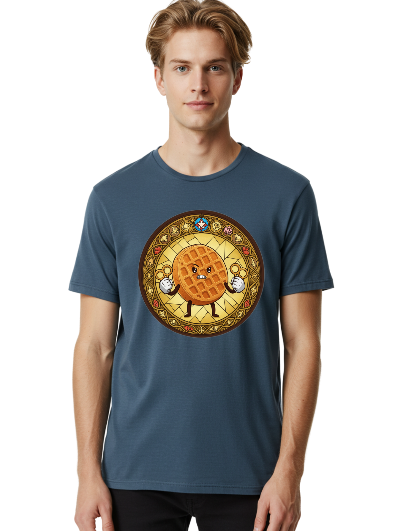 Waffle Men'S Graphic Tee, 100% Cotton, Comfortable Casual Summer Wear, Machine Washable, Vintage Camera, Old Camera, Antique Camera, Black Camera, Classic Photography, Photography Equipment, Nostalgic Device, Film Camera, Camera Art Bal585 21