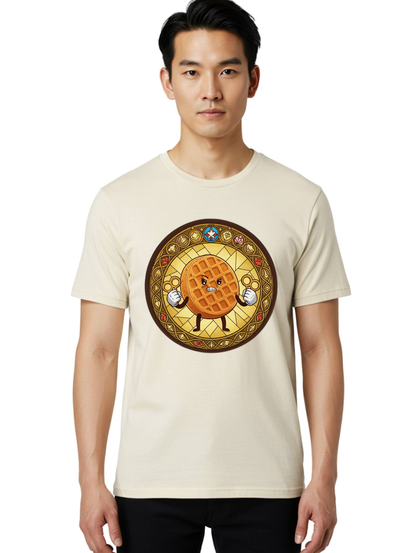Waffle Men'S Graphic Tee, 100% Cotton, Comfortable Casual Summer Wear, Machine Washable, Vintage Camera, Old Camera, Antique Camera, Black Camera, Classic Photography, Photography Equipment, Nostalgic Device, Film Camera, Camera Art Bal585 18