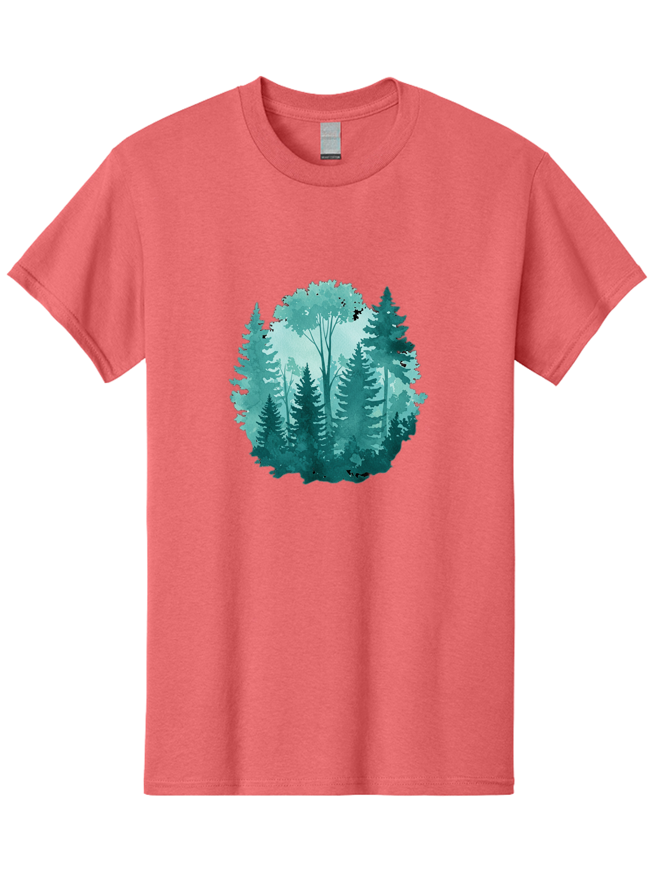 Watercolor-Forest Men'S Graphic Tee, 100% Cotton, Comfortable Casual Summer Wear, Machine Washable, Vintage Camera, Old Camera, Antique Camera, Black Camera, Classic Photography, Photography Equipment, Nostalgic Device, Film Camera, Camera Art Bal586 12