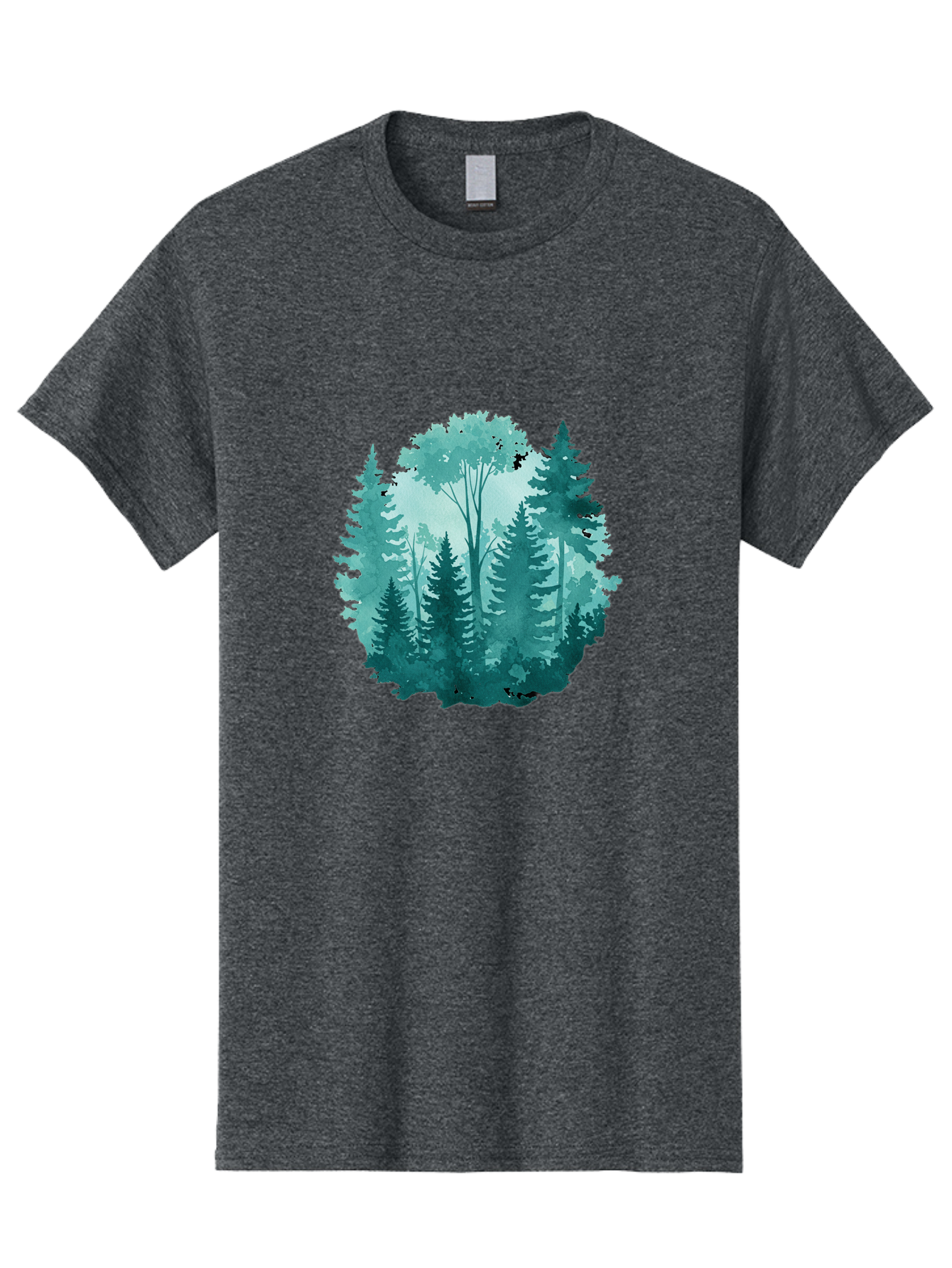 Watercolor-Forest Men'S Graphic Tee, 100% Cotton, Comfortable Casual Summer Wear, Machine Washable, Vintage Camera, Old Camera, Antique Camera, Black Camera, Classic Photography, Photography Equipment, Nostalgic Device, Film Camera, Camera Art Bal586 10