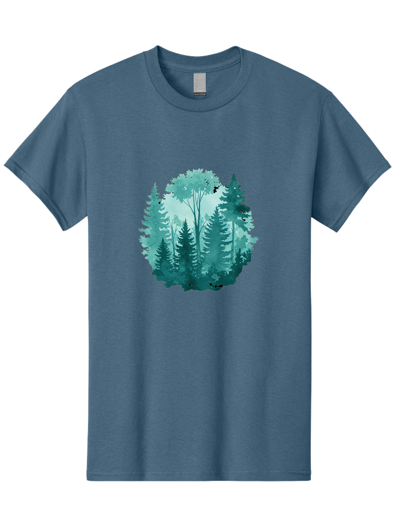 Watercolor-Forest Men'S Graphic Tee, 100% Cotton, Comfortable Casual Summer Wear, Machine Washable, Vintage Camera, Old Camera, Antique Camera, Black Camera, Classic Photography, Photography Equipment, Nostalgic Device, Film Camera, Camera Art Bal586 11