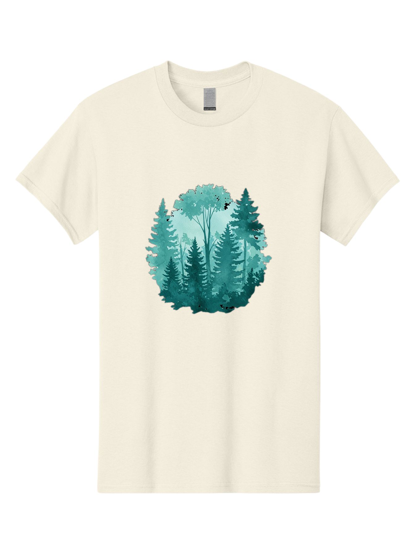 Watercolor-Forest Men'S Graphic Tee, 100% Cotton, Comfortable Casual Summer Wear, Machine Washable, Vintage Camera, Old Camera, Antique Camera, Black Camera, Classic Photography, Photography Equipment, Nostalgic Device, Film Camera, Camera Art Bal586 4