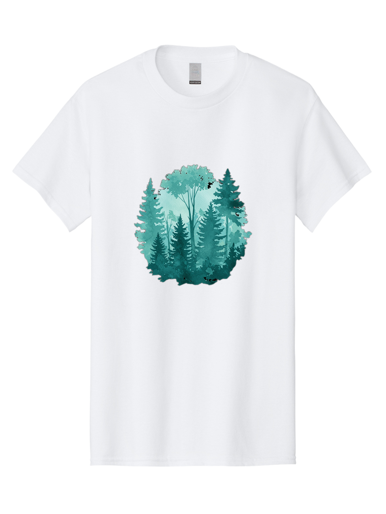 Watercolor-Forest Men'S Graphic Tee, 100% Cotton, Comfortable Casual Summer Wear, Machine Washable, Vintage Camera, Old Camera, Antique Camera, Black Camera, Classic Photography, Photography Equipment, Nostalgic Device, Film Camera, Camera Art Bal586 13