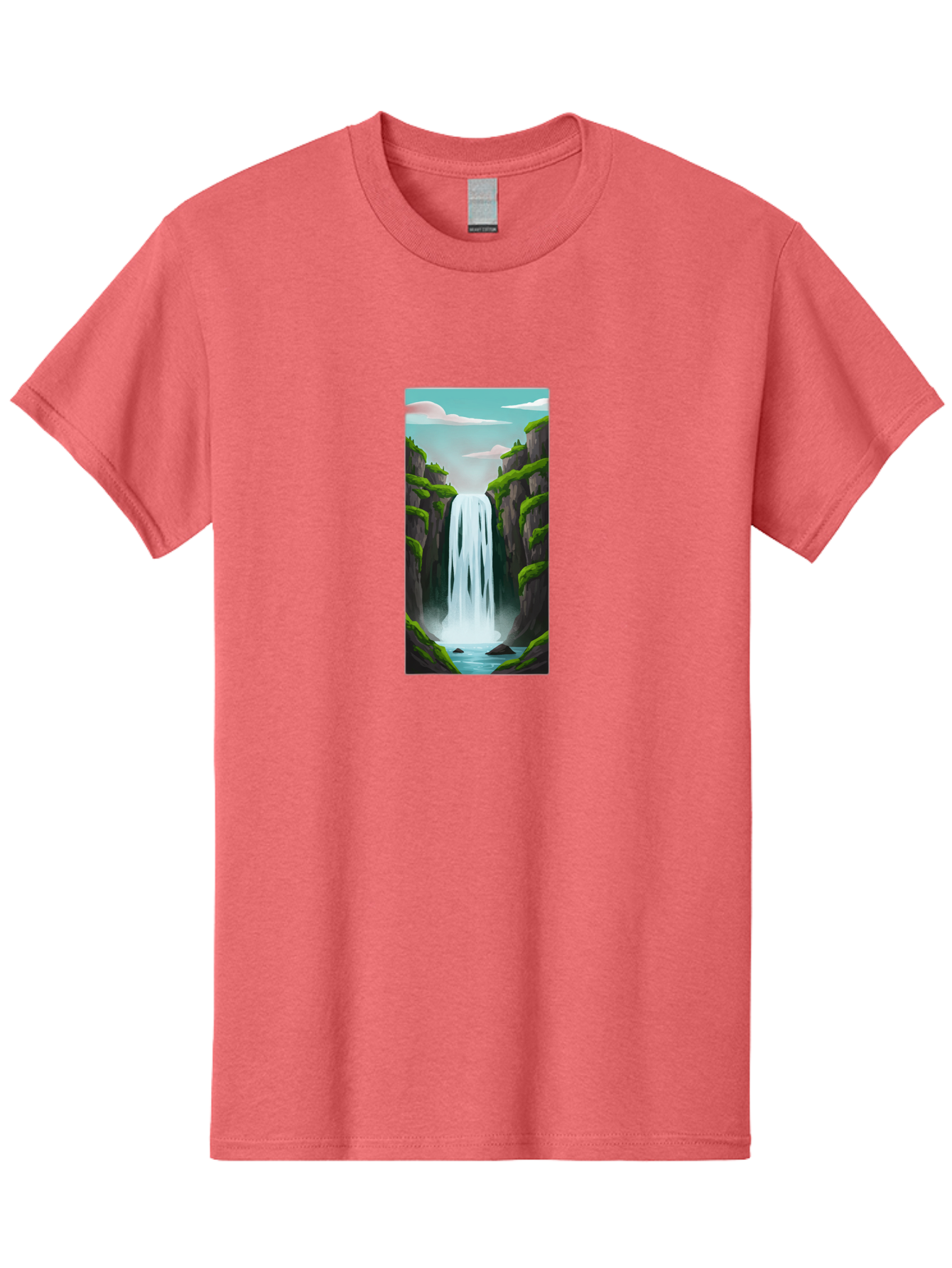 Waterfall Men'S Graphic Tee, 100% Cotton, Comfortable Casual Summer Wear, Machine Washable, Vintage Camera, Old Camera, Antique Camera, Black Camera, Classic Photography, Photography Equipment, Nostalgic Device, Film Camera, Camera Art Bal587 6