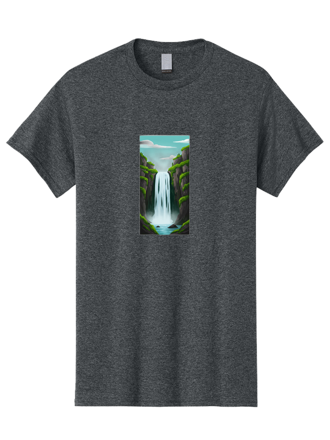 Waterfall Men'S Graphic Tee, 100% Cotton, Comfortable Casual Summer Wear, Machine Washable, Vintage Camera, Old Camera, Antique Camera, Black Camera, Classic Photography, Photography Equipment, Nostalgic Device, Film Camera, Camera Art Bal587 15