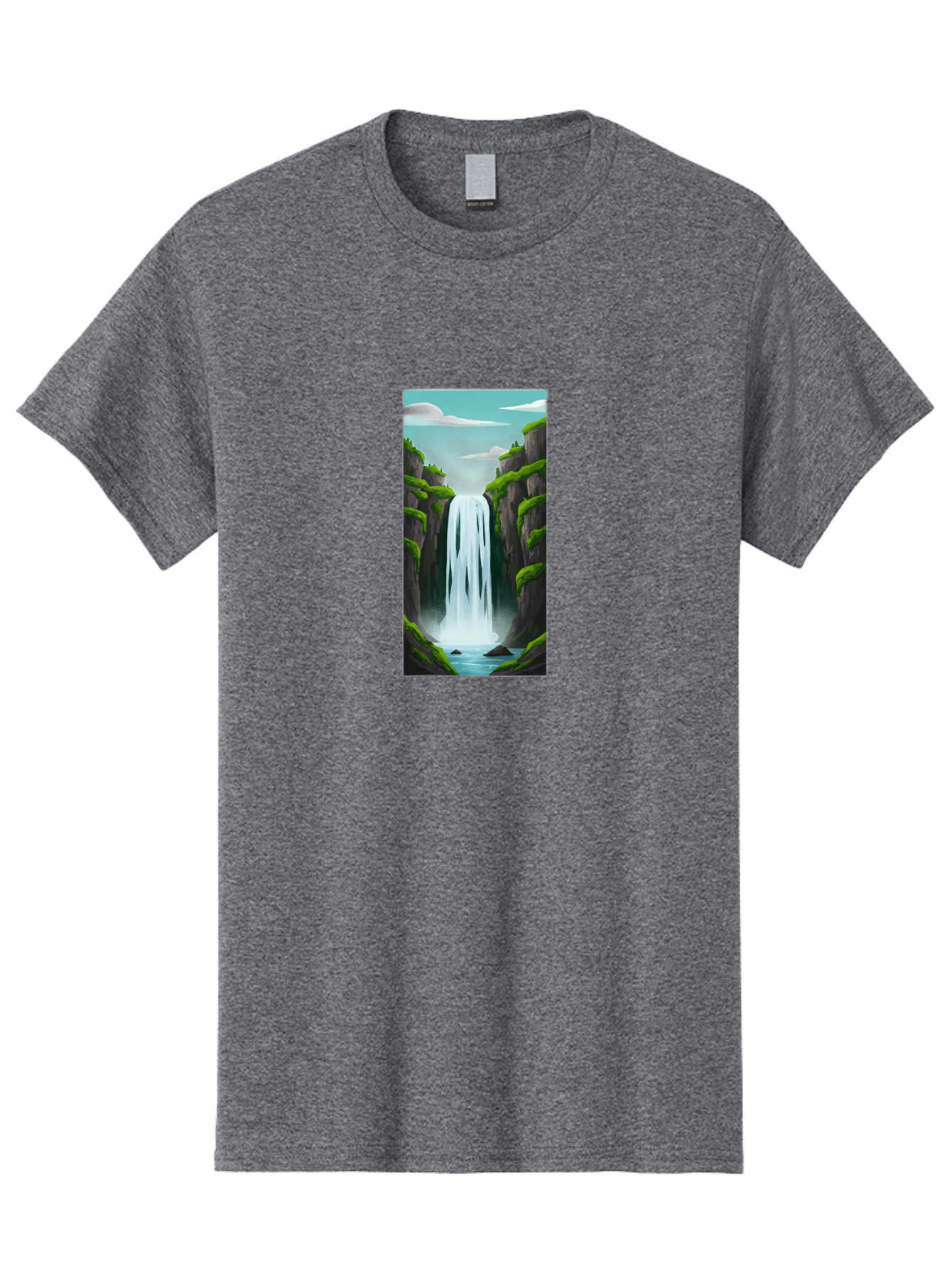 Waterfall Men'S Graphic Tee, 100% Cotton, Comfortable Casual Summer Wear, Machine Washable, Vintage Camera, Old Camera, Antique Camera, Black Camera, Classic Photography, Photography Equipment, Nostalgic Device, Film Camera, Camera Art Bal587 3