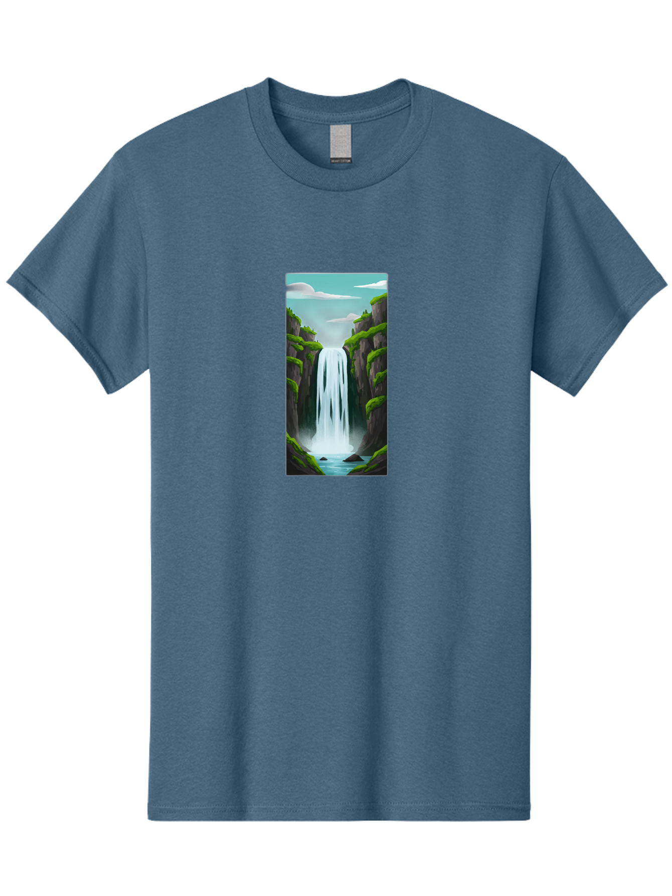 Waterfall Men'S Graphic Tee, 100% Cotton, Comfortable Casual Summer Wear, Machine Washable, Vintage Camera, Old Camera, Antique Camera, Black Camera, Classic Photography, Photography Equipment, Nostalgic Device, Film Camera, Camera Art Bal587 11
