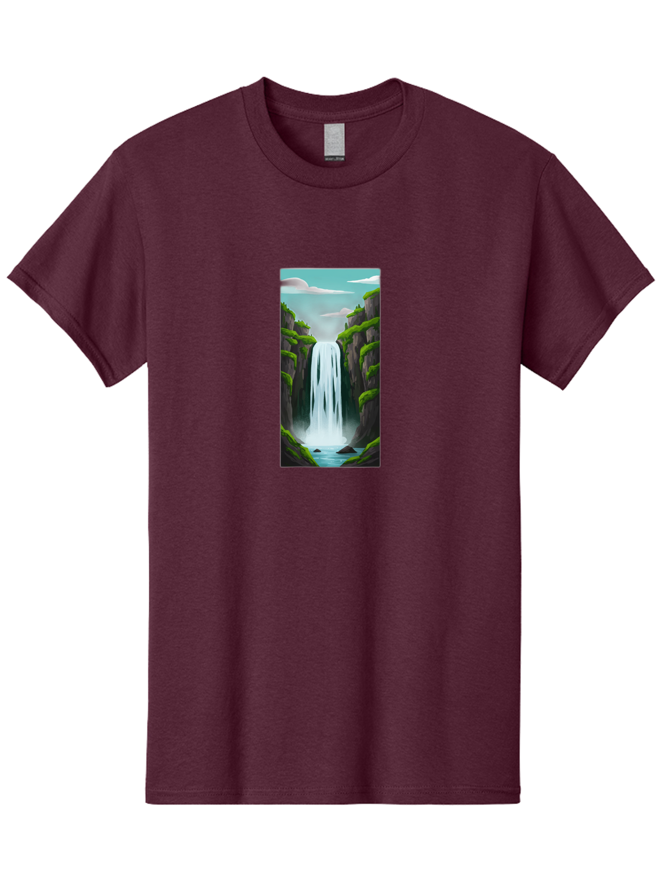 Waterfall Men'S Graphic Tee, 100% Cotton, Comfortable Casual Summer Wear, Machine Washable, Vintage Camera, Old Camera, Antique Camera, Black Camera, Classic Photography, Photography Equipment, Nostalgic Device, Film Camera, Camera Art Bal587 12