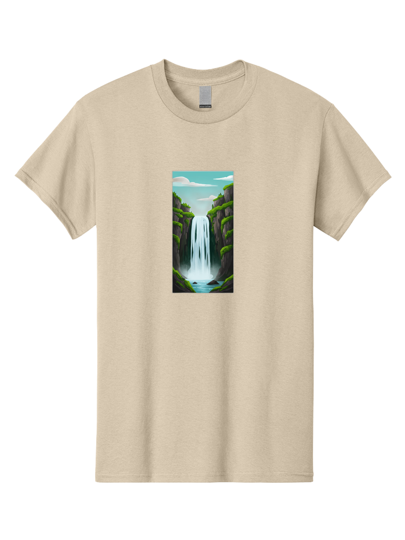 Waterfall Men'S Graphic Tee, 100% Cotton, Comfortable Casual Summer Wear, Machine Washable, Vintage Camera, Old Camera, Antique Camera, Black Camera, Classic Photography, Photography Equipment, Nostalgic Device, Film Camera, Camera Art Bal587 5