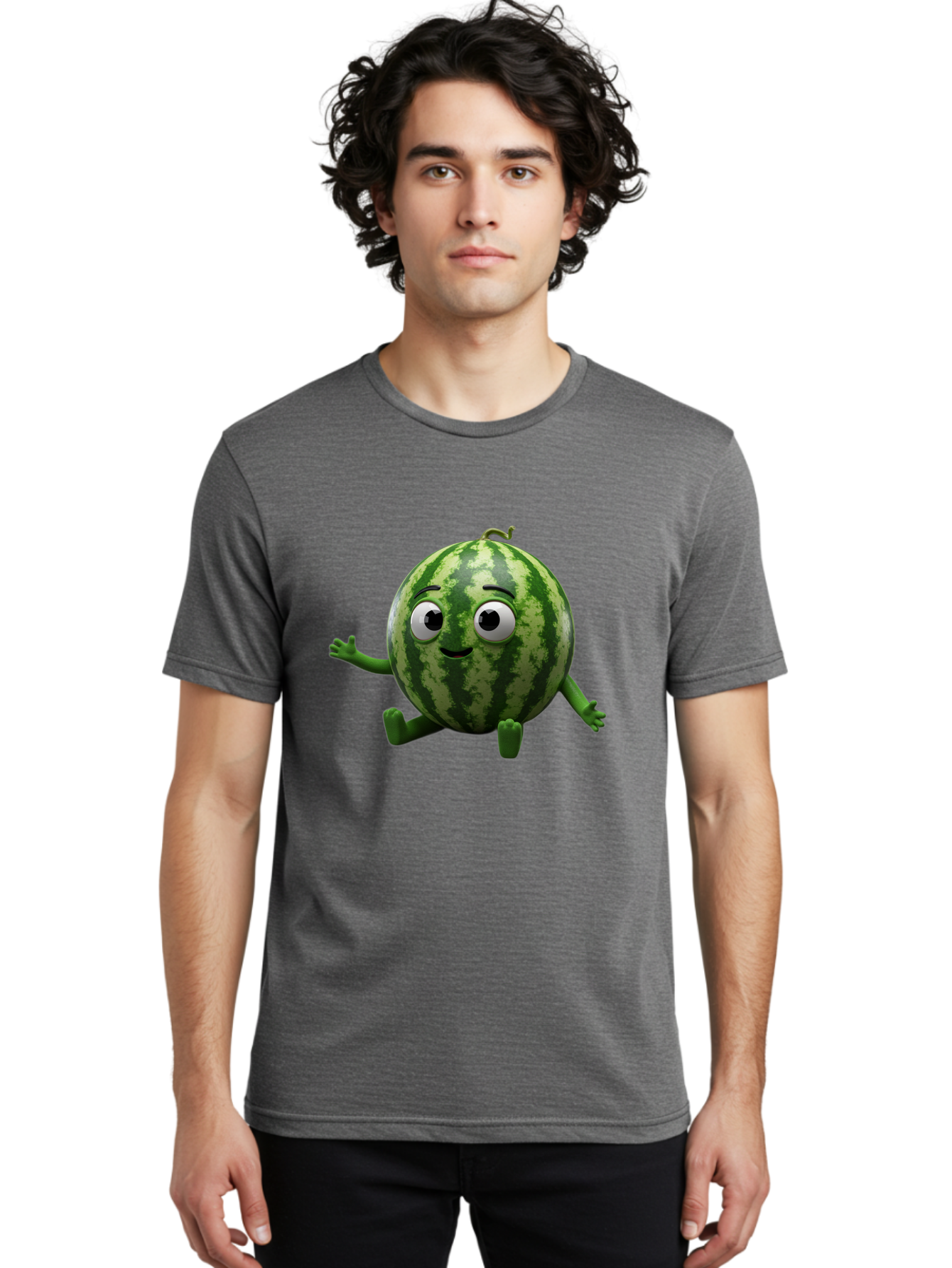 Watermelon-Character Men'S Graphic Tee, 100% Cotton, Comfortable Casual Summer Wear, Machine Washable, Vintage Camera, Old Camera, Antique Camera, Black Camera, Classic Photography, Photography Equipment, Nostalgic Device, Film Camera, Bal589 20