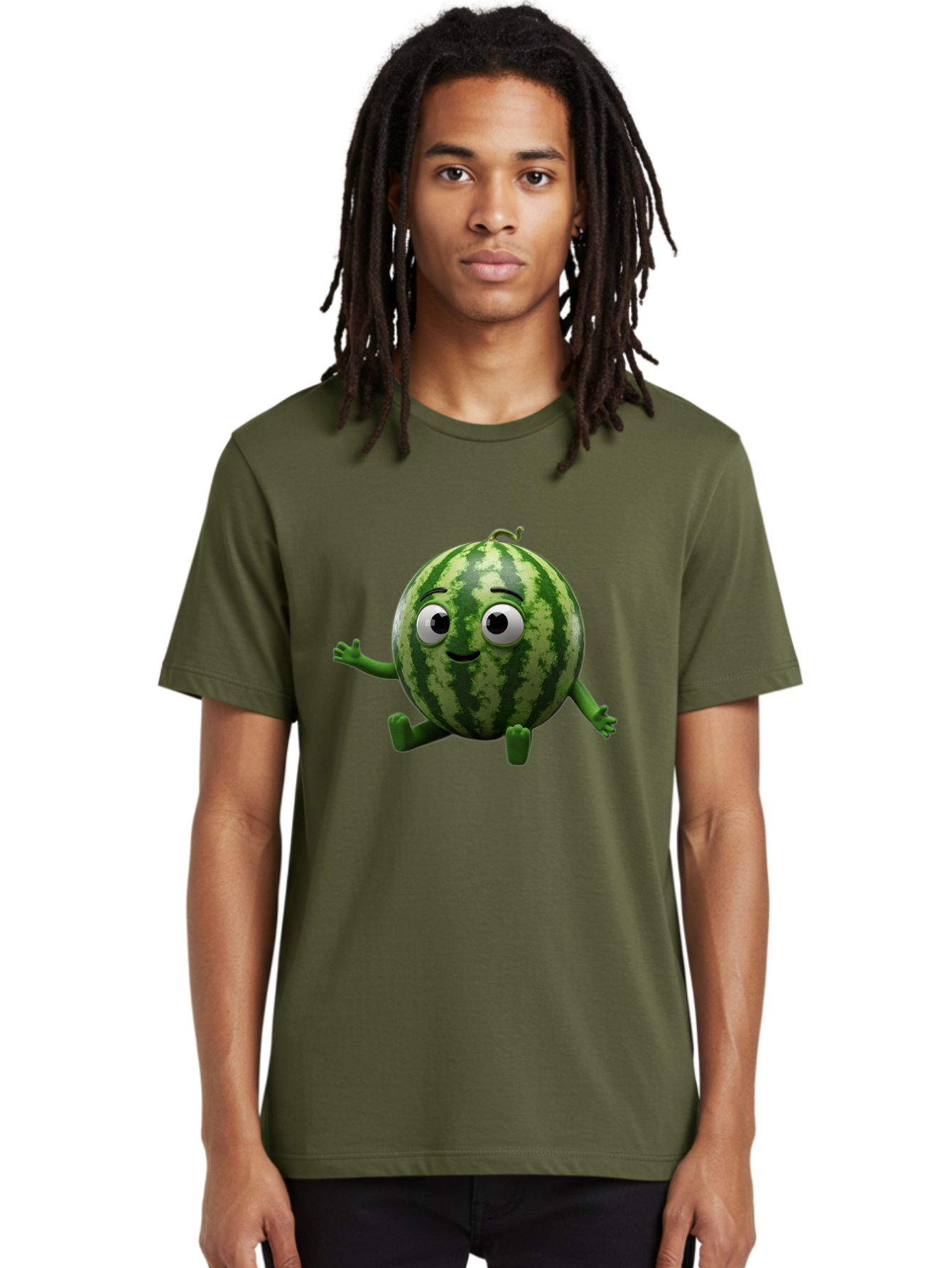 Watermelon-Character Men'S Graphic Tee, 100% Cotton, Comfortable Casual Summer Wear, Machine Washable, Vintage Camera, Old Camera, Antique Camera, Black Camera, Classic Photography, Photography Equipment, Nostalgic Device, Film Camera, Bal589 24