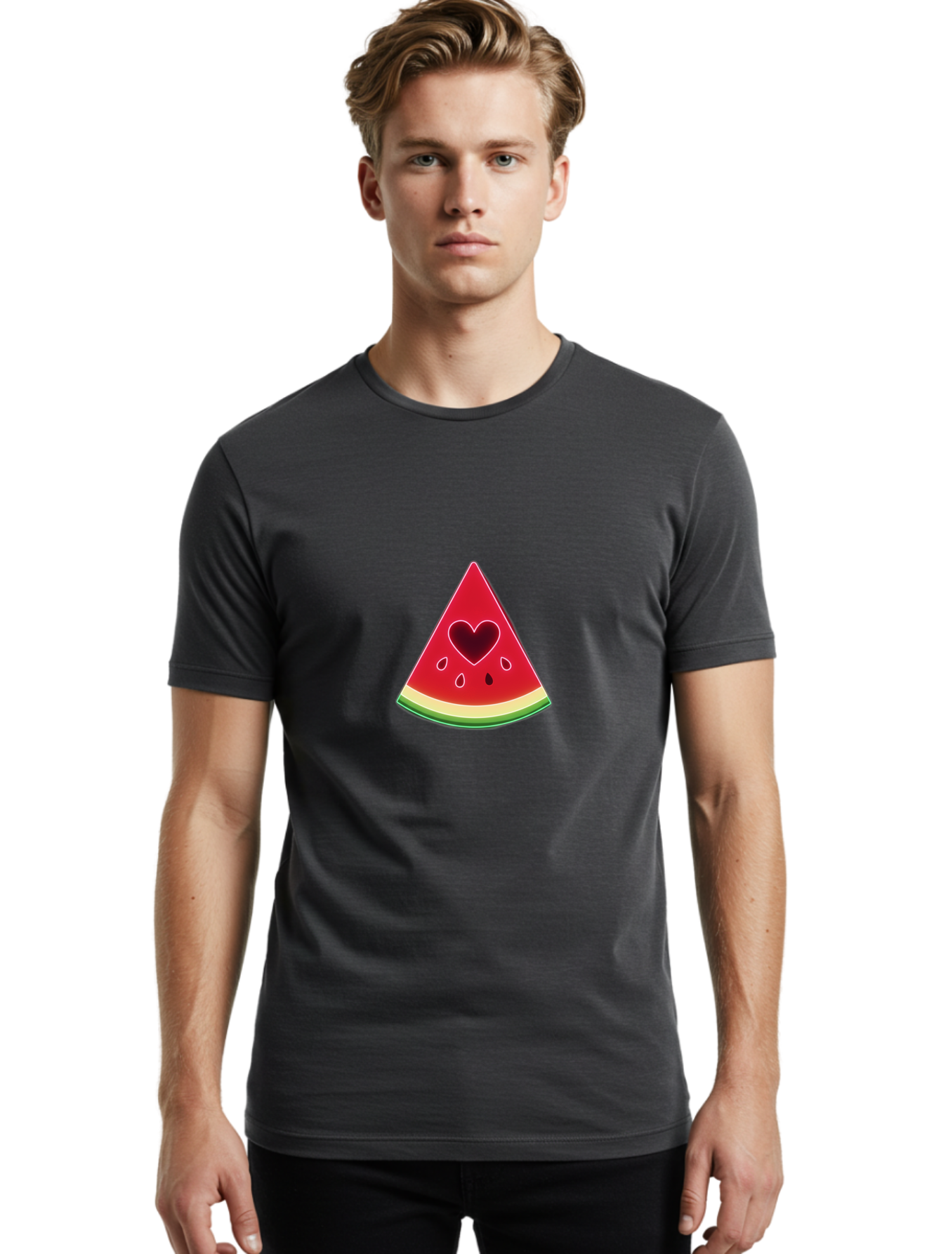 Watermelon-Slice-1 Men'S Graphic Tee, 100% Cotton, Comfortable Casual Summer Wear, Machine Washable, Vintage Camera, Old Camera, Antique Camera, Black Camera, Classic Photography, Photography Equipment, Nostalgic Device, Film Camera, Bal590 19