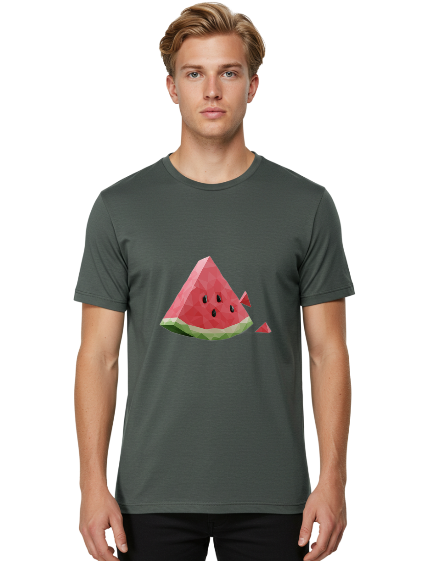 Watermelon-Slice-2 Men'S Graphic Tee, 100% Cotton, Comfortable Casual Summer Wear, Machine Washable, Vintage Camera, Old Camera, Antique Camera, Black Camera, Classic Photography, Photography Equipment, Nostalgic Device, Film Camera, Bal591 19