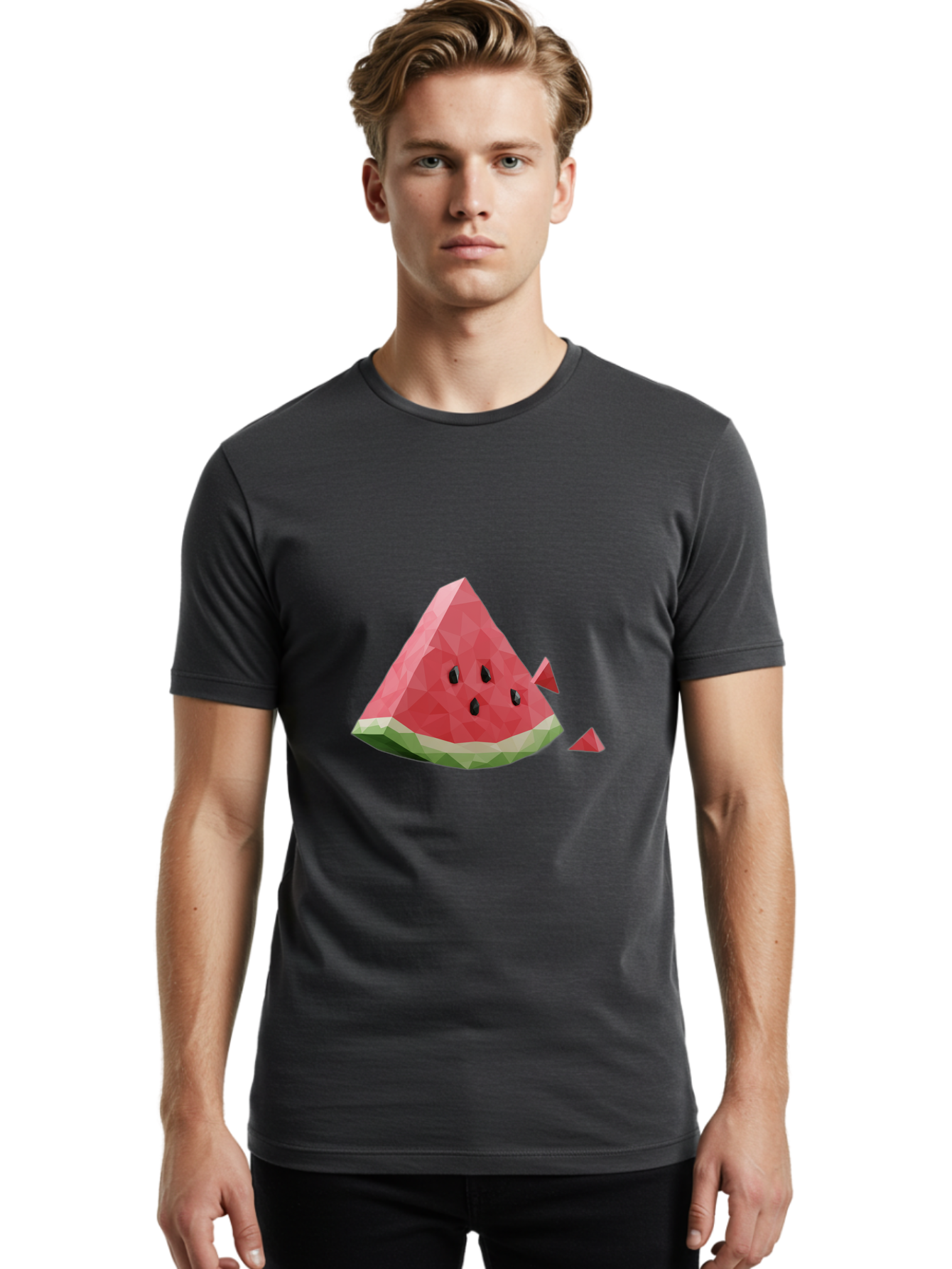 Watermelon-Slice-2 Men'S Graphic Tee, 100% Cotton, Comfortable Casual Summer Wear, Machine Washable, Vintage Camera, Old Camera, Antique Camera, Black Camera, Classic Photography, Photography Equipment, Nostalgic Device, Film Camera, Bal591 28