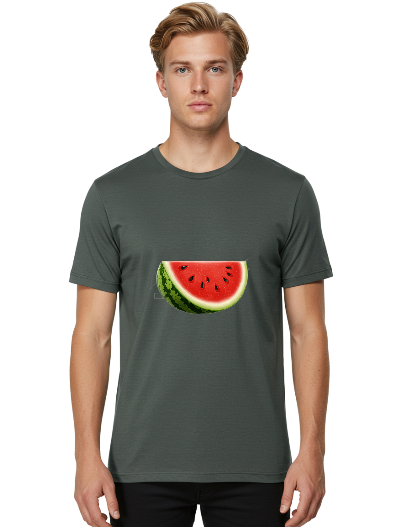 Watermelon-Slice-4 Men'S Graphic Tee, 100% Cotton, Comfortable Casual Summer Wear, Machine Washable, Vintage Camera, Old Camera, Antique Camera, Black Camera, Classic Photography, Photography Equipment, Nostalgic Device, Film Camera, Bal593 16