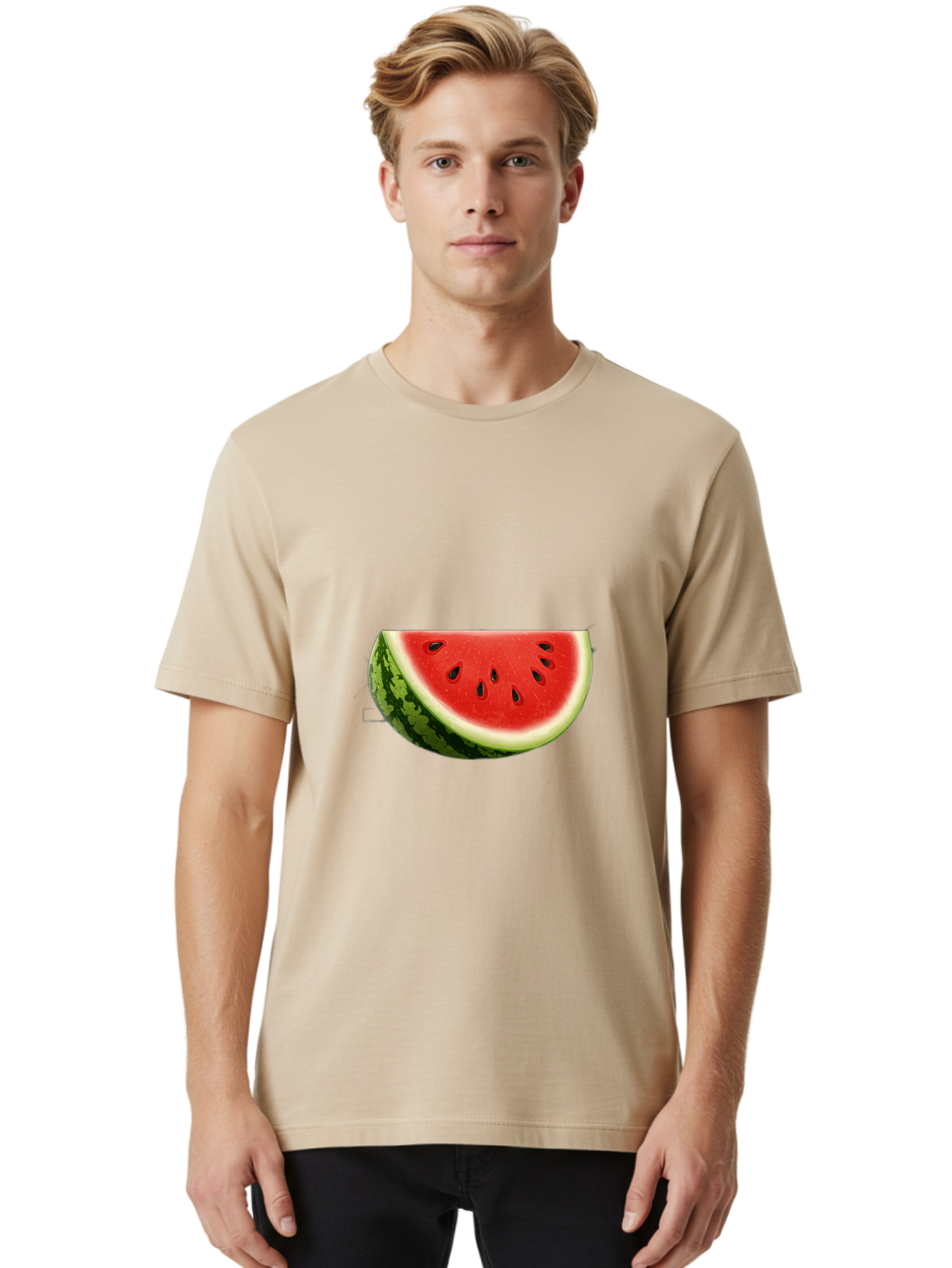Watermelon-Slice-4 Men'S Graphic Tee, 100% Cotton, Comfortable Casual Summer Wear, Machine Washable, Vintage Camera, Old Camera, Antique Camera, Black Camera, Classic Photography, Photography Equipment, Nostalgic Device, Film Camera, Bal593 30