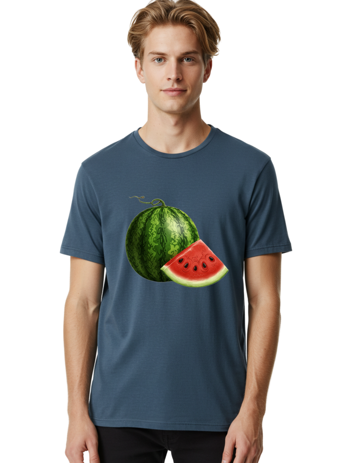 Watermelon-Slice-5 Men'S Graphic Tee, 100% Cotton, Comfortable Casual Summer Wear, Machine Washable, Vintage Camera, Old Camera, Antique Camera, Black Camera, Classic Photography, Photography Equipment, Nostalgic Device, Film Camera, Bal594 19
