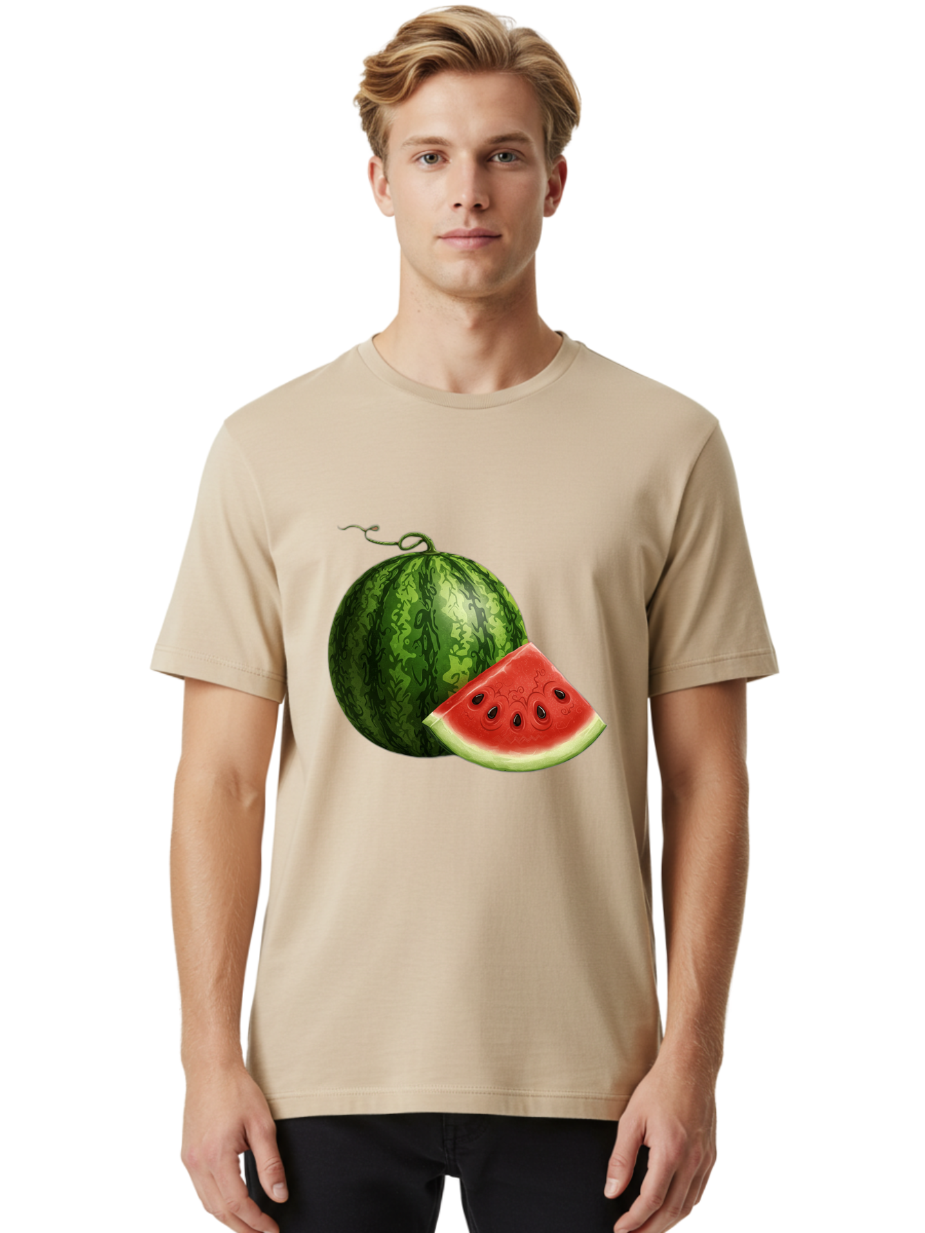 Watermelon-Slice-5 Men'S Graphic Tee, 100% Cotton, Comfortable Casual Summer Wear, Machine Washable, Vintage Camera, Old Camera, Antique Camera, Black Camera, Classic Photography, Photography Equipment, Nostalgic Device, Film Camera, Bal594 21