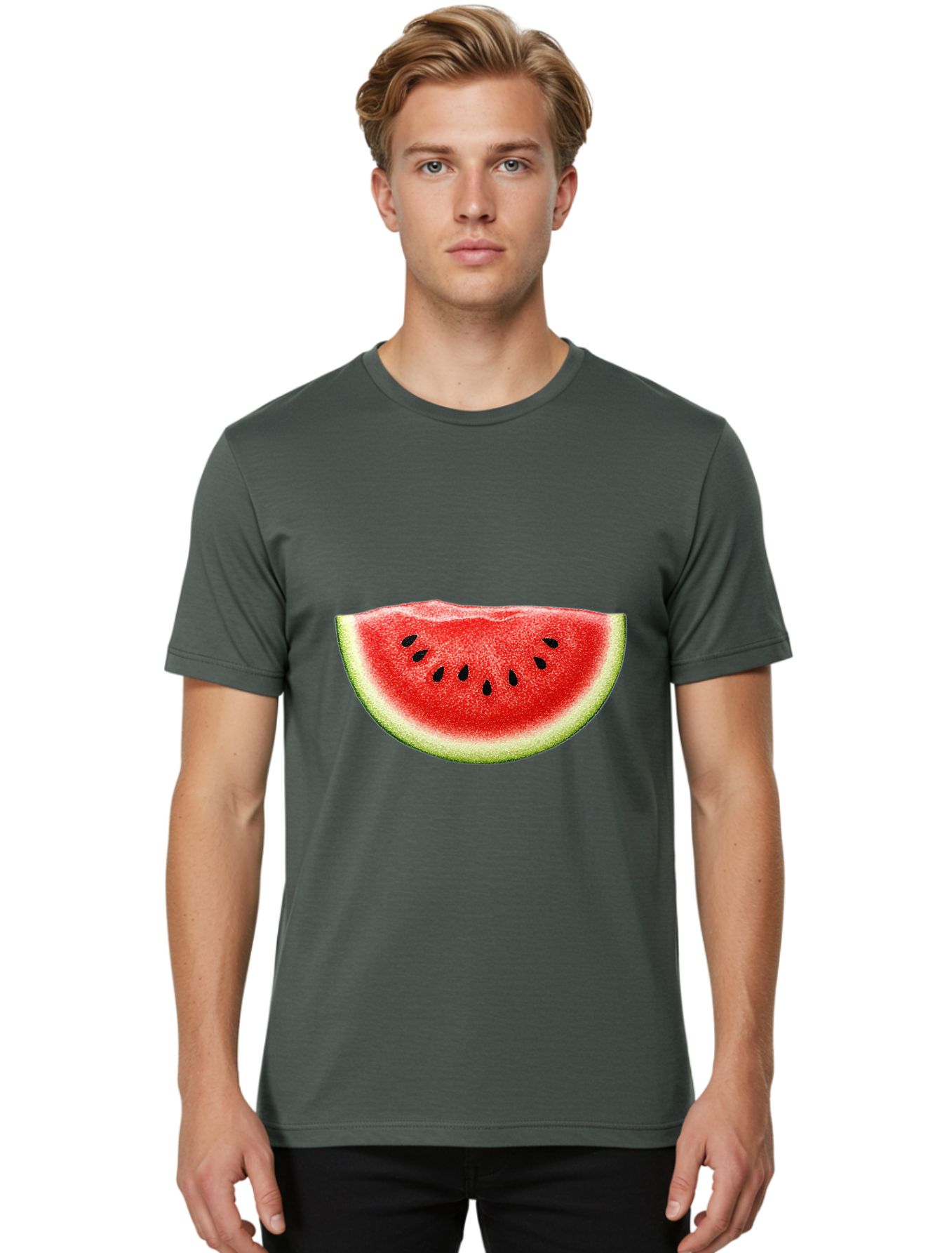Watermelon-Slice-8 Men'S Graphic Tee, 100% Cotton, Comfortable Casual Summer Wear, Machine Washable, Vintage Camera, Old Camera, Antique Camera, Black Camera, Classic Photography, Photography Equipment, Nostalgic Device, Film Camera, Bal597 22