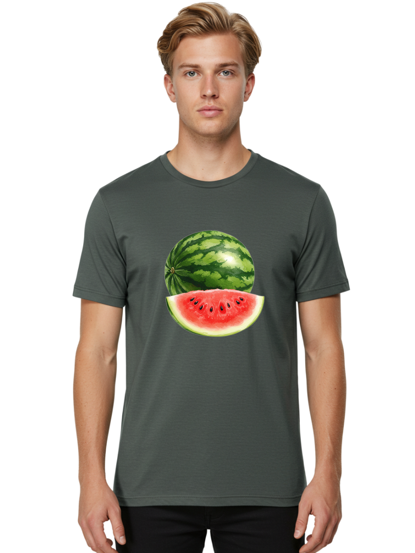 Watermelon Men'S Graphic Tee, 100% Cotton, Comfortable Casual Summer Wear, Machine Washable, Vintage Camera, Old Camera, Antique Camera, Black Camera, Classic Photography, Photography Equipment, Nostalgic Device, Film Camera, Camera Art Bal599 29