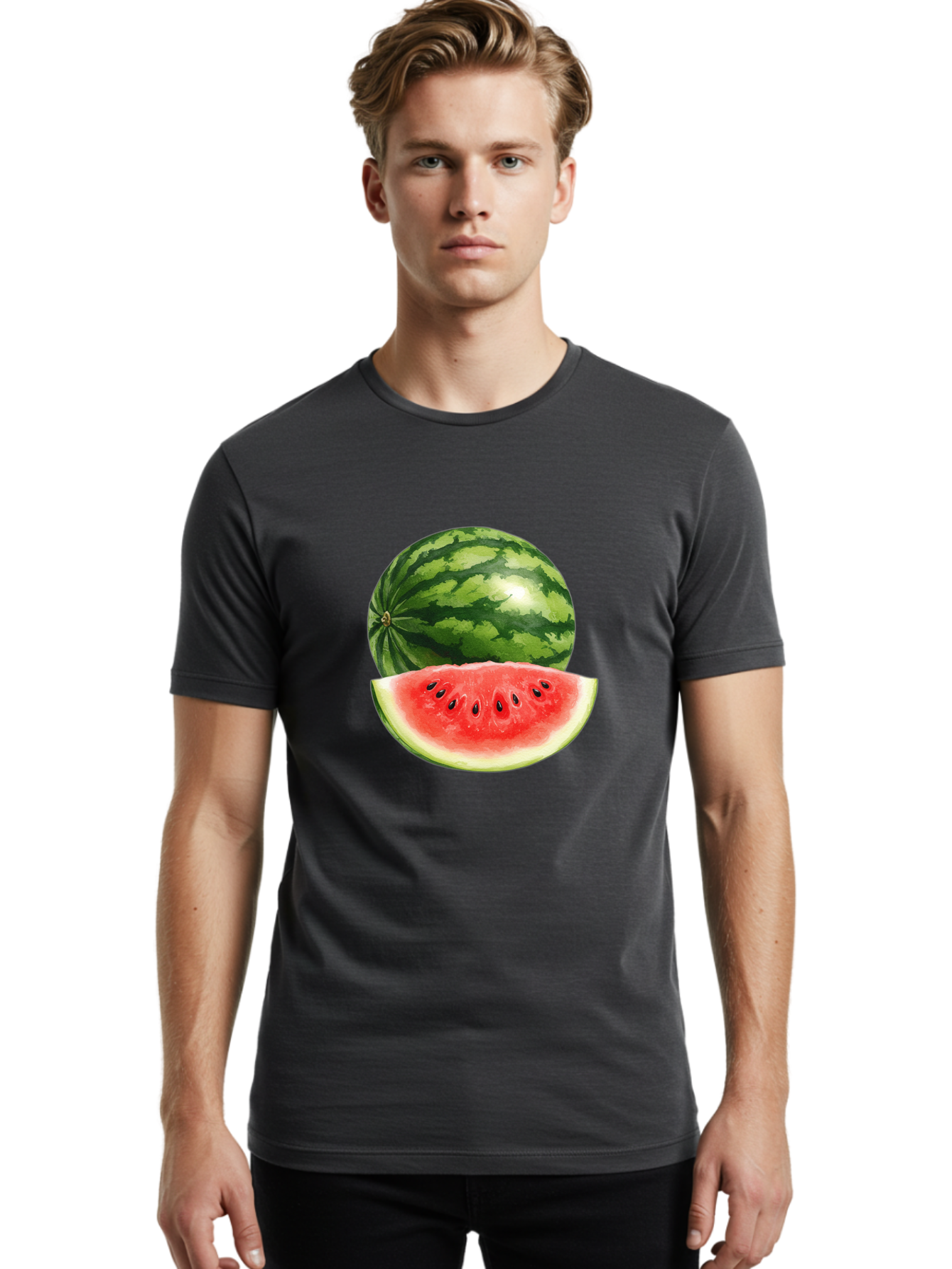 Watermelon Men'S Graphic Tee, 100% Cotton, Comfortable Casual Summer Wear, Machine Washable, Vintage Camera, Old Camera, Antique Camera, Black Camera, Classic Photography, Photography Equipment, Nostalgic Device, Film Camera, Camera Art Bal599 22