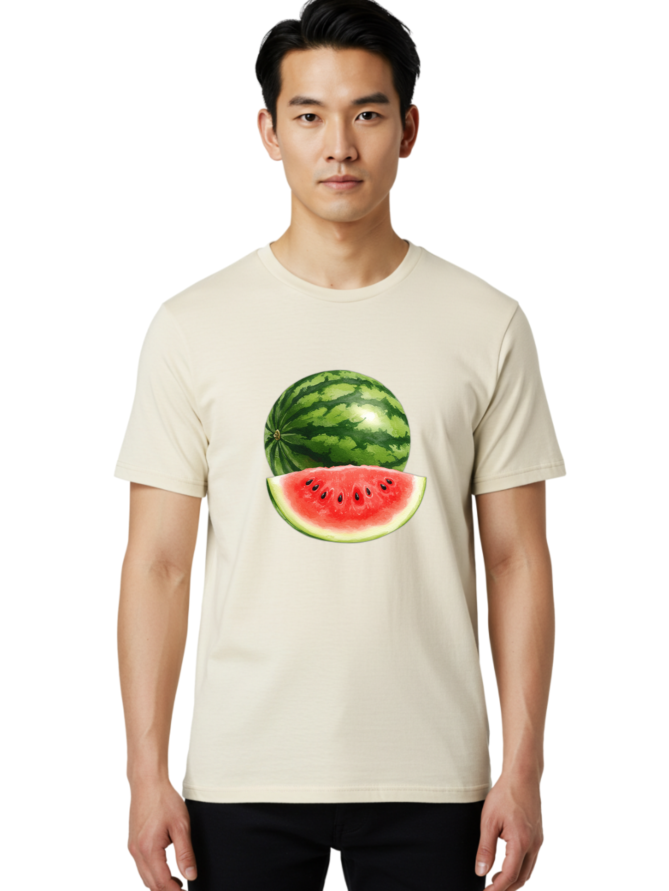 Watermelon Men'S Graphic Tee, 100% Cotton, Comfortable Casual Summer Wear, Machine Washable, Vintage Camera, Old Camera, Antique Camera, Black Camera, Classic Photography, Photography Equipment, Nostalgic Device, Film Camera, Camera Art Bal599 25