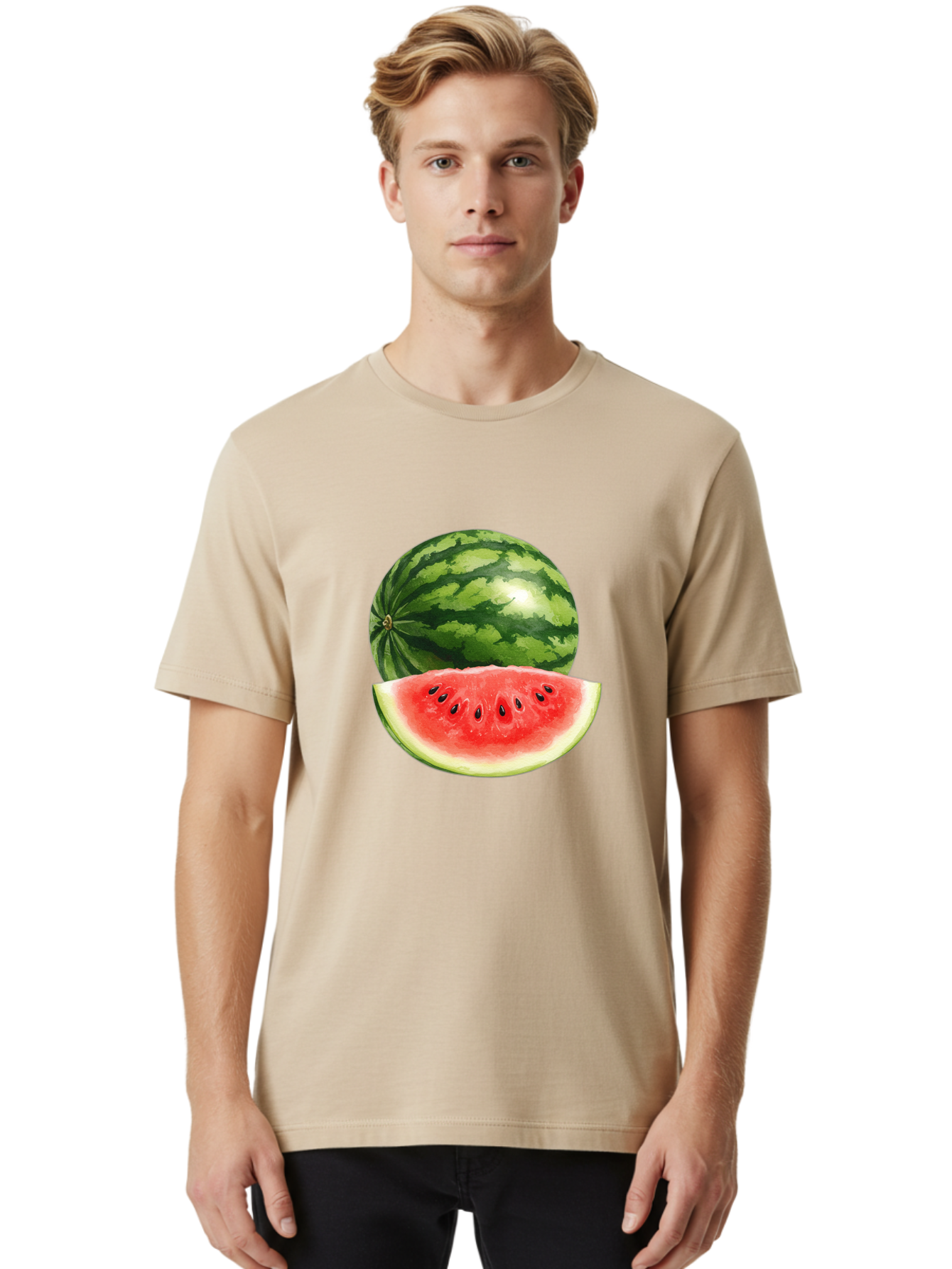 Watermelon Men'S Graphic Tee, 100% Cotton, Comfortable Casual Summer Wear, Machine Washable, Vintage Camera, Old Camera, Antique Camera, Black Camera, Classic Photography, Photography Equipment, Nostalgic Device, Film Camera, Camera Art Bal599 21