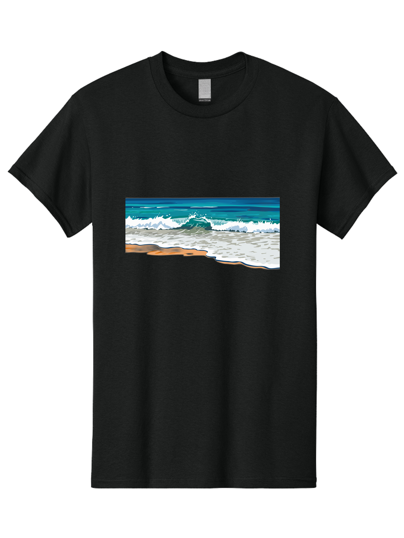 Waves-Crashing-On-Shore Men'S Graphic Tee, 100% Cotton, Comfortable Casual Summer Wear, Machine Washable, Vintage Camera, Old Camera, Antique Camera, Black Camera, Classic Photography, Photography Equipment, Nostalgic Device, Film Camera, Bal600 8