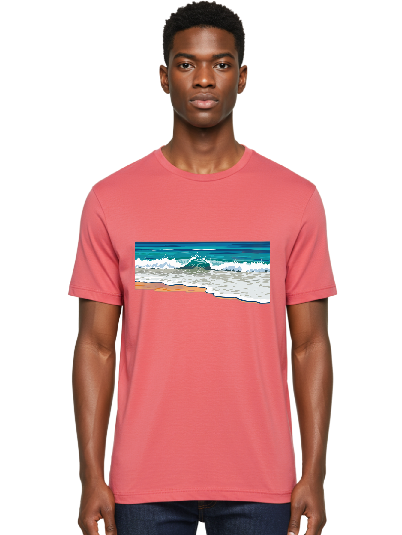 Waves-Crashing-On-Shore Men'S Graphic Tee, 100% Cotton, Comfortable Casual Summer Wear, Machine Washable, Vintage Camera, Old Camera, Antique Camera, Black Camera, Classic Photography, Photography Equipment, Nostalgic Device, Film Camera, Bal600 22