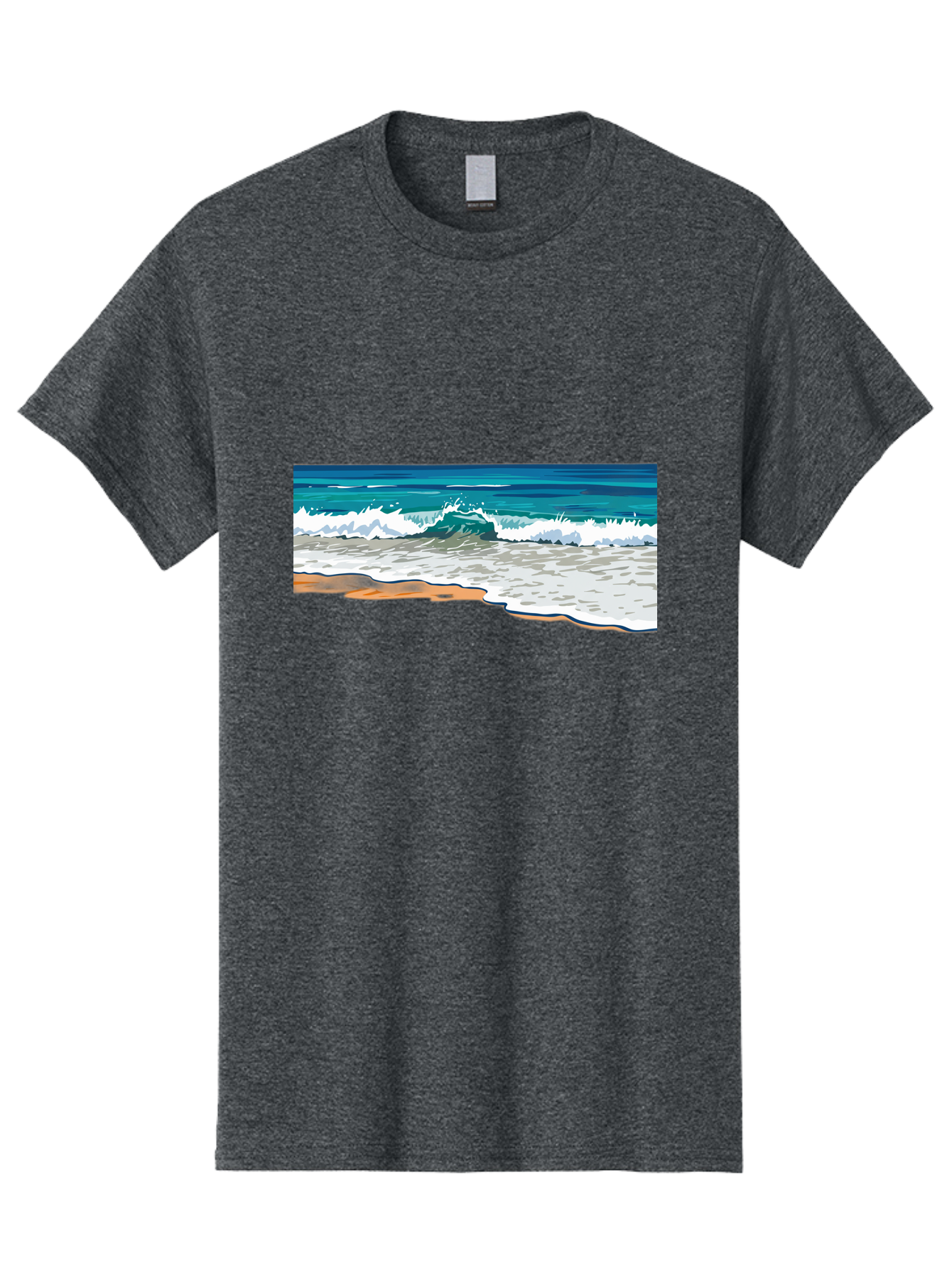 Waves-Crashing-On-Shore Men'S Graphic Tee, 100% Cotton, Comfortable Casual Summer Wear, Machine Washable, Vintage Camera, Old Camera, Antique Camera, Black Camera, Classic Photography, Photography Equipment, Nostalgic Device, Film Camera, Bal600 15