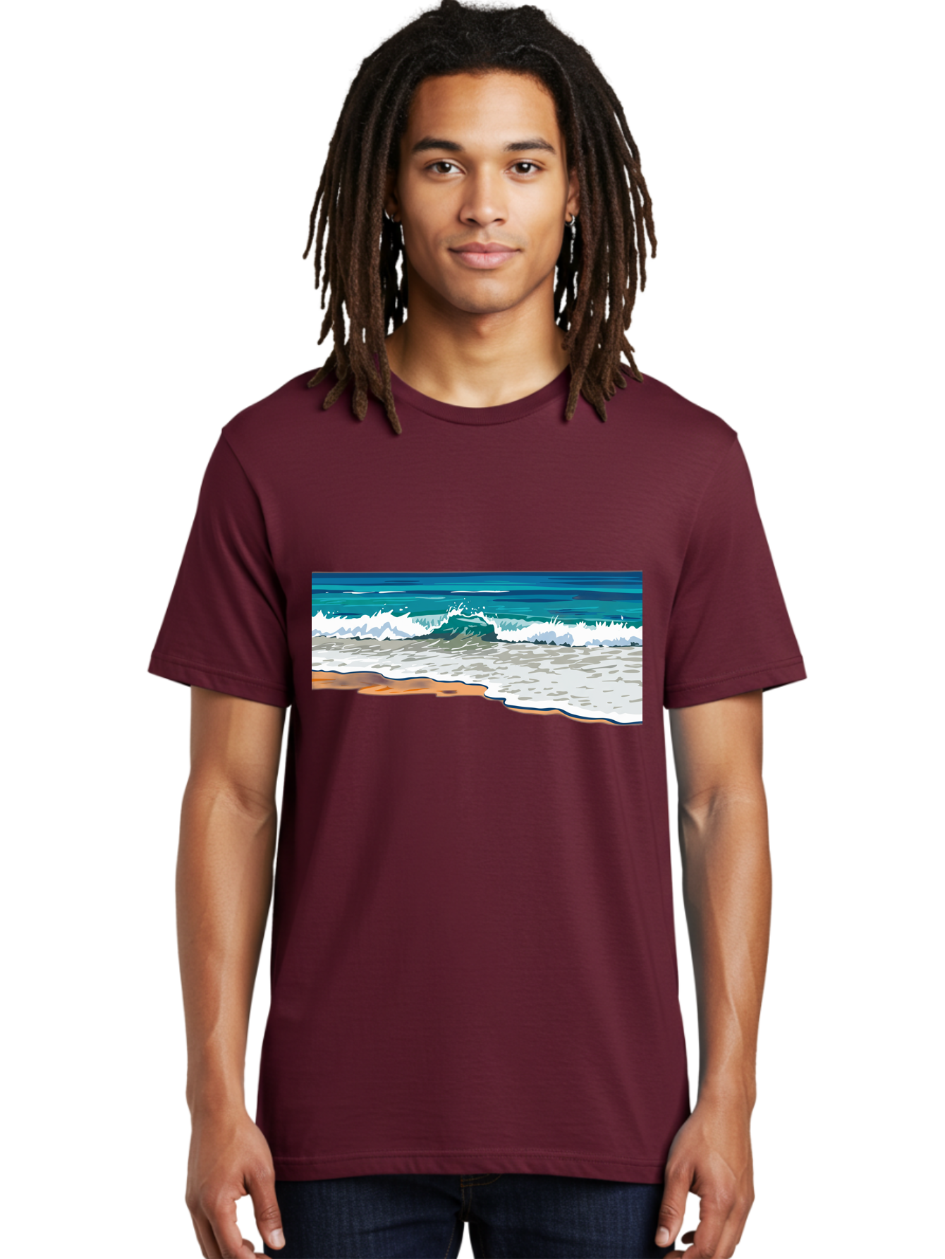 Waves-Crashing-On-Shore Men'S Graphic Tee, 100% Cotton, Comfortable Casual Summer Wear, Machine Washable, Vintage Camera, Old Camera, Antique Camera, Black Camera, Classic Photography, Photography Equipment, Nostalgic Device, Film Camera, Bal600 25