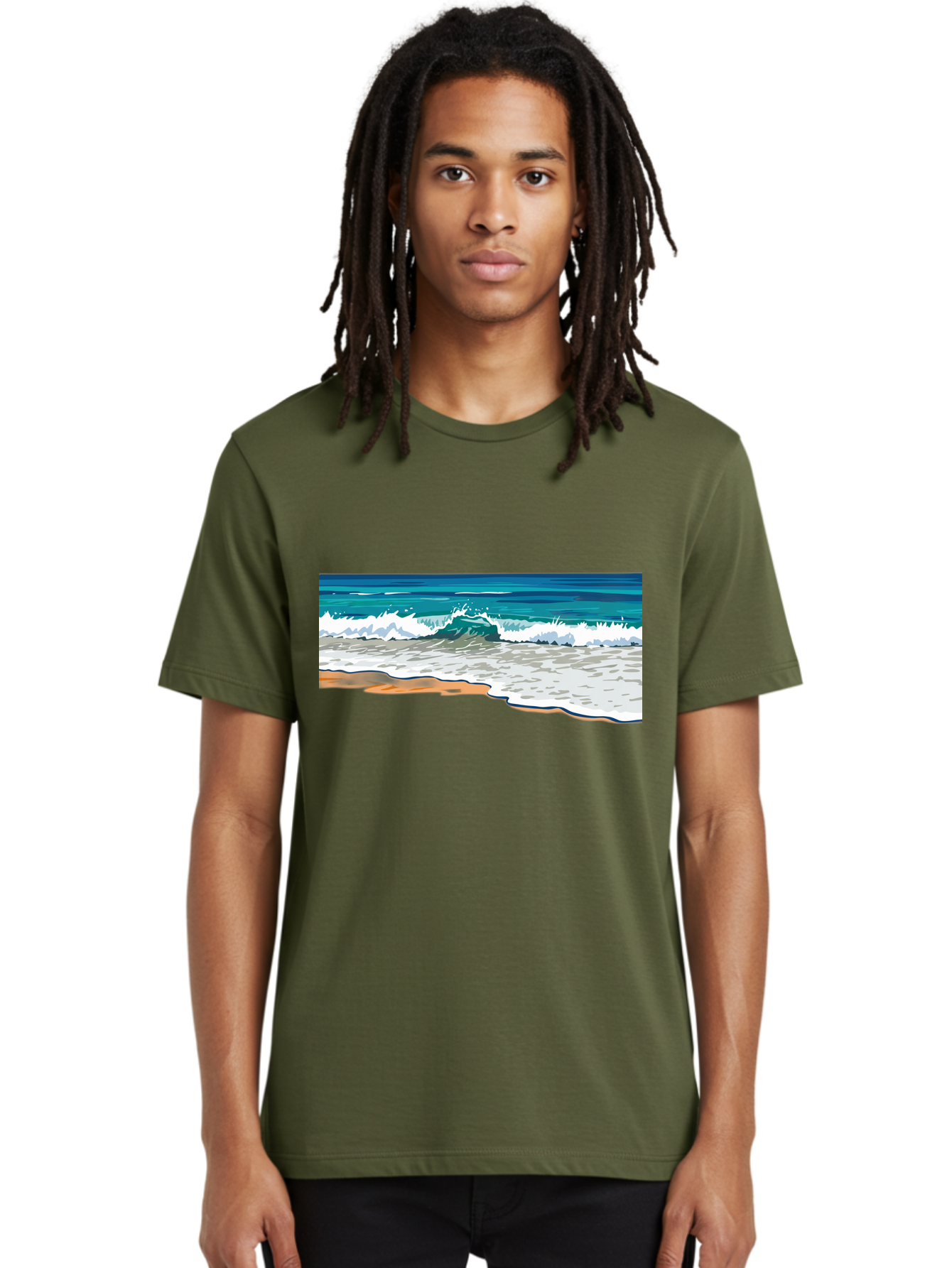 Waves-Crashing-On-Shore Men'S Graphic Tee, 100% Cotton, Comfortable Casual Summer Wear, Machine Washable, Vintage Camera, Old Camera, Antique Camera, Black Camera, Classic Photography, Photography Equipment, Nostalgic Device, Film Camera, Bal600 16