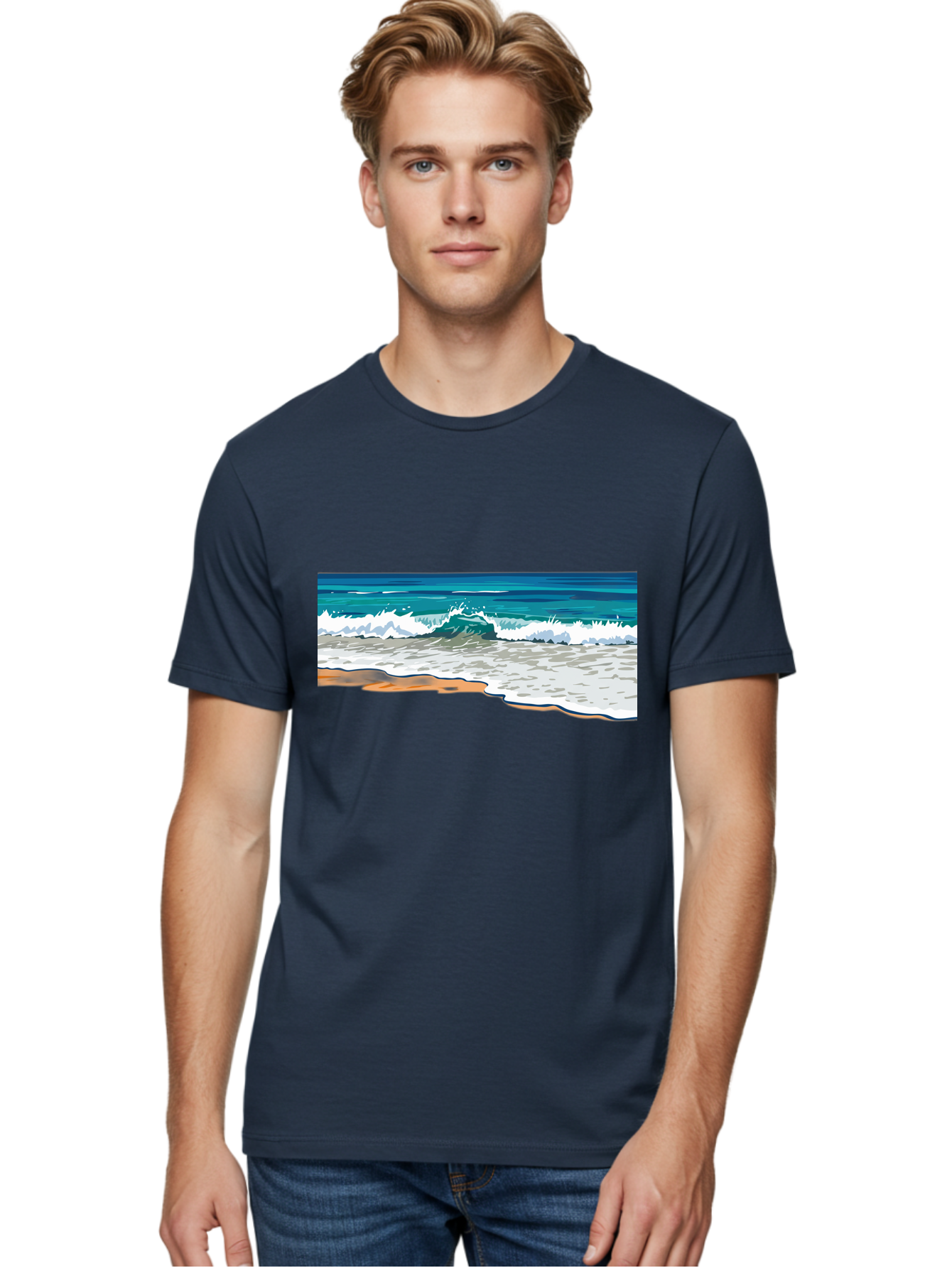 Waves-Crashing-On-Shore Men'S Graphic Tee, 100% Cotton, Comfortable Casual Summer Wear, Machine Washable, Vintage Camera, Old Camera, Antique Camera, Black Camera, Classic Photography, Photography Equipment, Nostalgic Device, Film Camera, Bal600 27