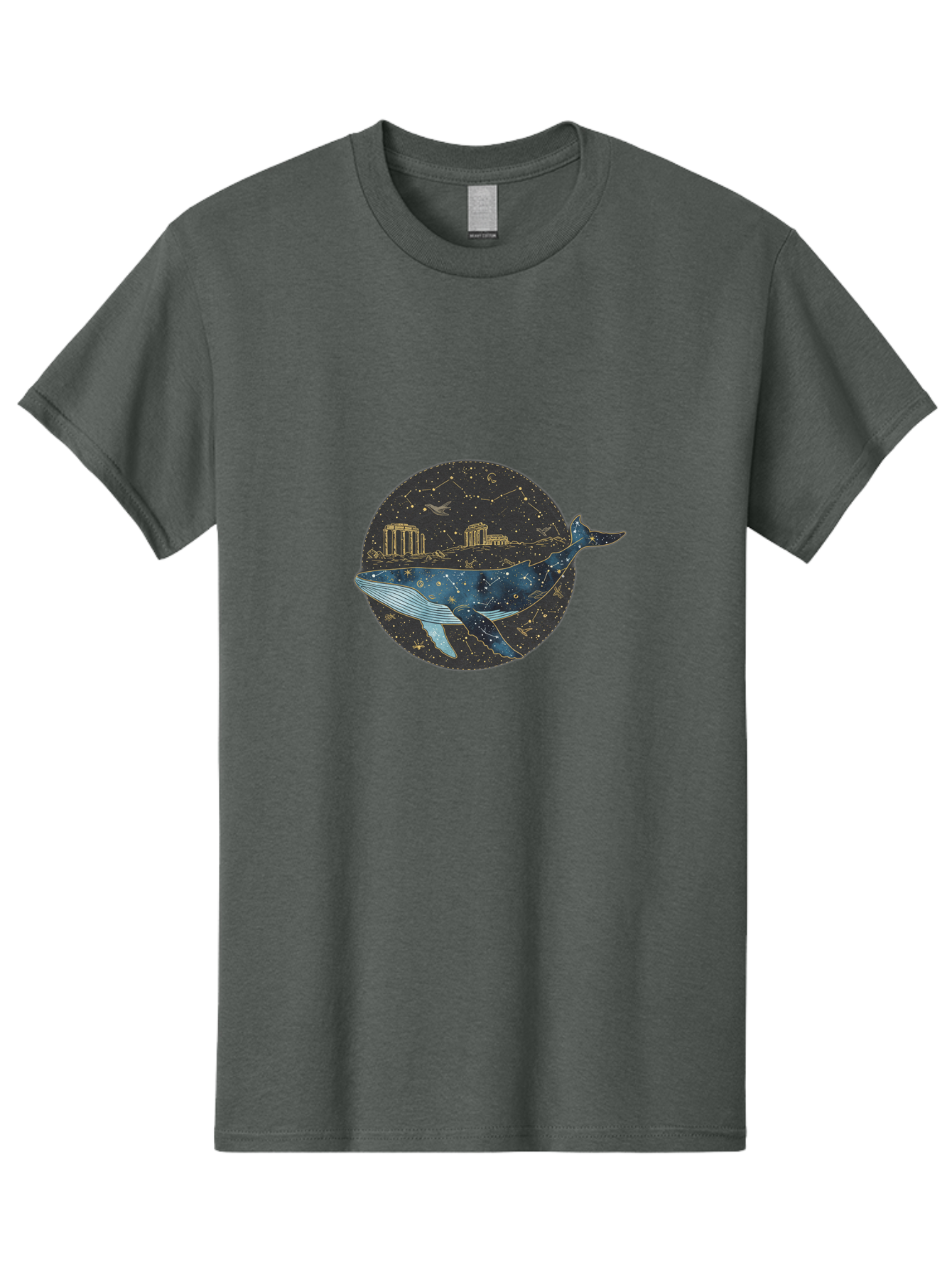 Whale-Constellation Men'S Graphic Tee, 100% Cotton, Comfortable Casual Summer Wear, Machine Washable, Vintage Camera, Old Camera, Antique Camera, Black Camera, Classic Photography, Photography Equipment, Nostalgic Device, Film Camera, Bal601 6