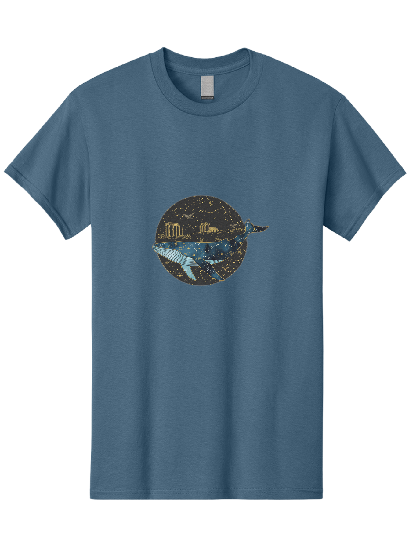 Whale-Constellation Men'S Graphic Tee, 100% Cotton, Comfortable Casual Summer Wear, Machine Washable, Vintage Camera, Old Camera, Antique Camera, Black Camera, Classic Photography, Photography Equipment, Nostalgic Device, Film Camera, Bal601 13
