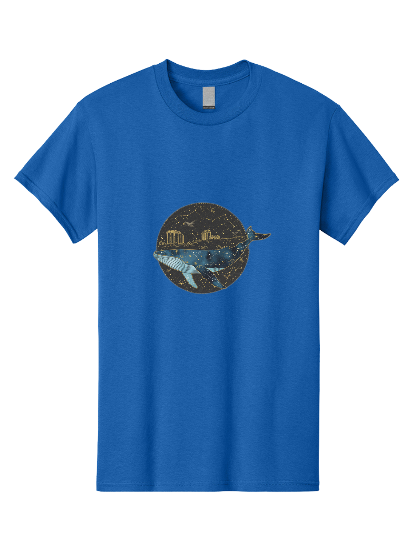 Whale-Constellation Men'S Graphic Tee, 100% Cotton, Comfortable Casual Summer Wear, Machine Washable, Vintage Camera, Old Camera, Antique Camera, Black Camera, Classic Photography, Photography Equipment, Nostalgic Device, Film Camera, Bal601 8