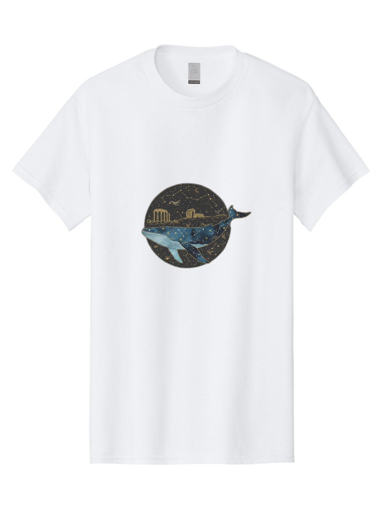 Whale-Constellation Men'S Graphic Tee, 100% Cotton, Comfortable Casual Summer Wear, Machine Washable, Vintage Camera, Old Camera, Antique Camera, Black Camera, Classic Photography, Photography Equipment, Nostalgic Device, Film Camera, Bal601 12