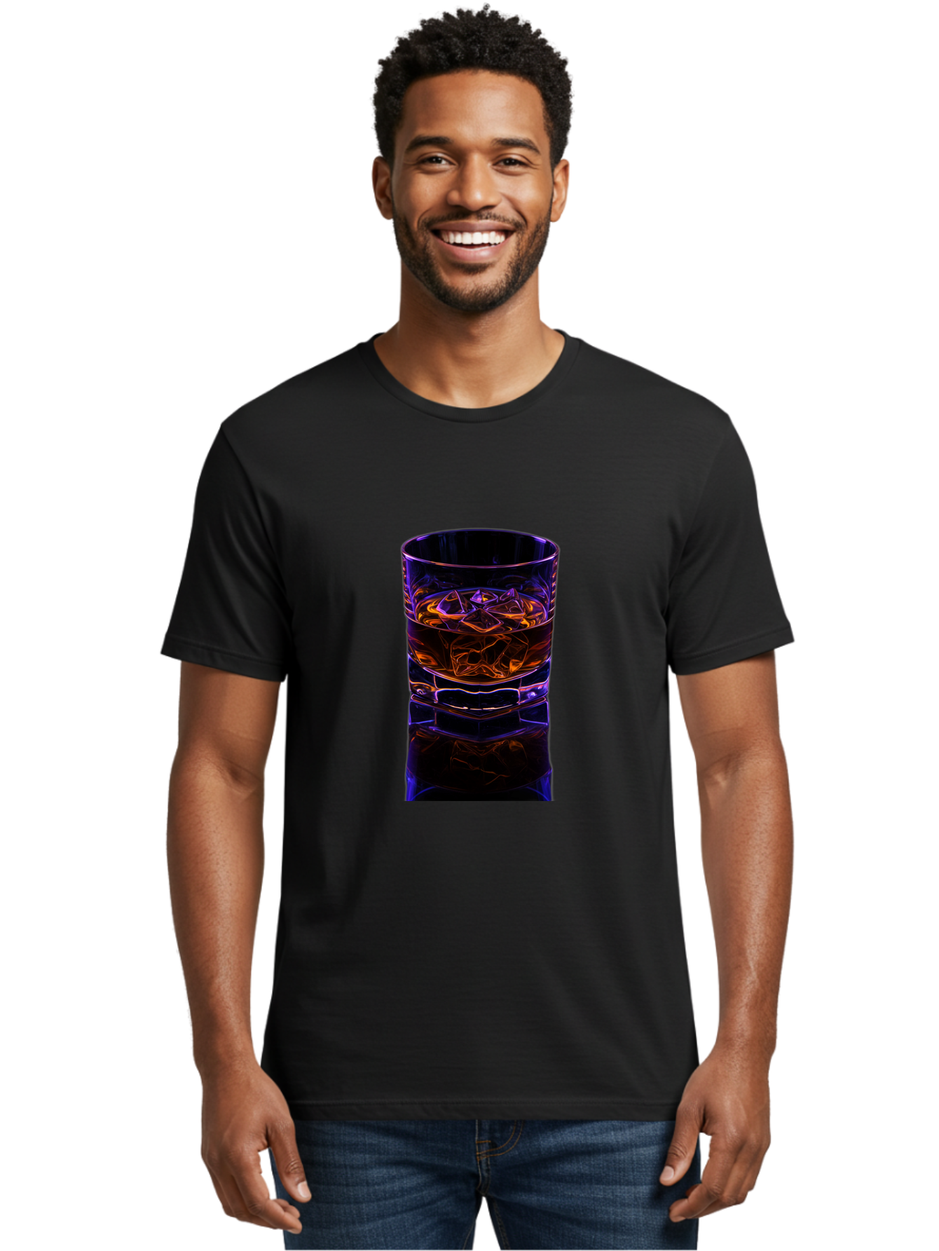 Whiskey-Glass-1 Men'S Graphic Tee, 100% Cotton, Comfortable Casual Summer Wear, Machine Washable, Vintage Camera, Old Camera, Antique Camera, Black Camera, Classic Photography, Photography Equipment, Nostalgic Device, Film Camera, Camera Art Bal604 24