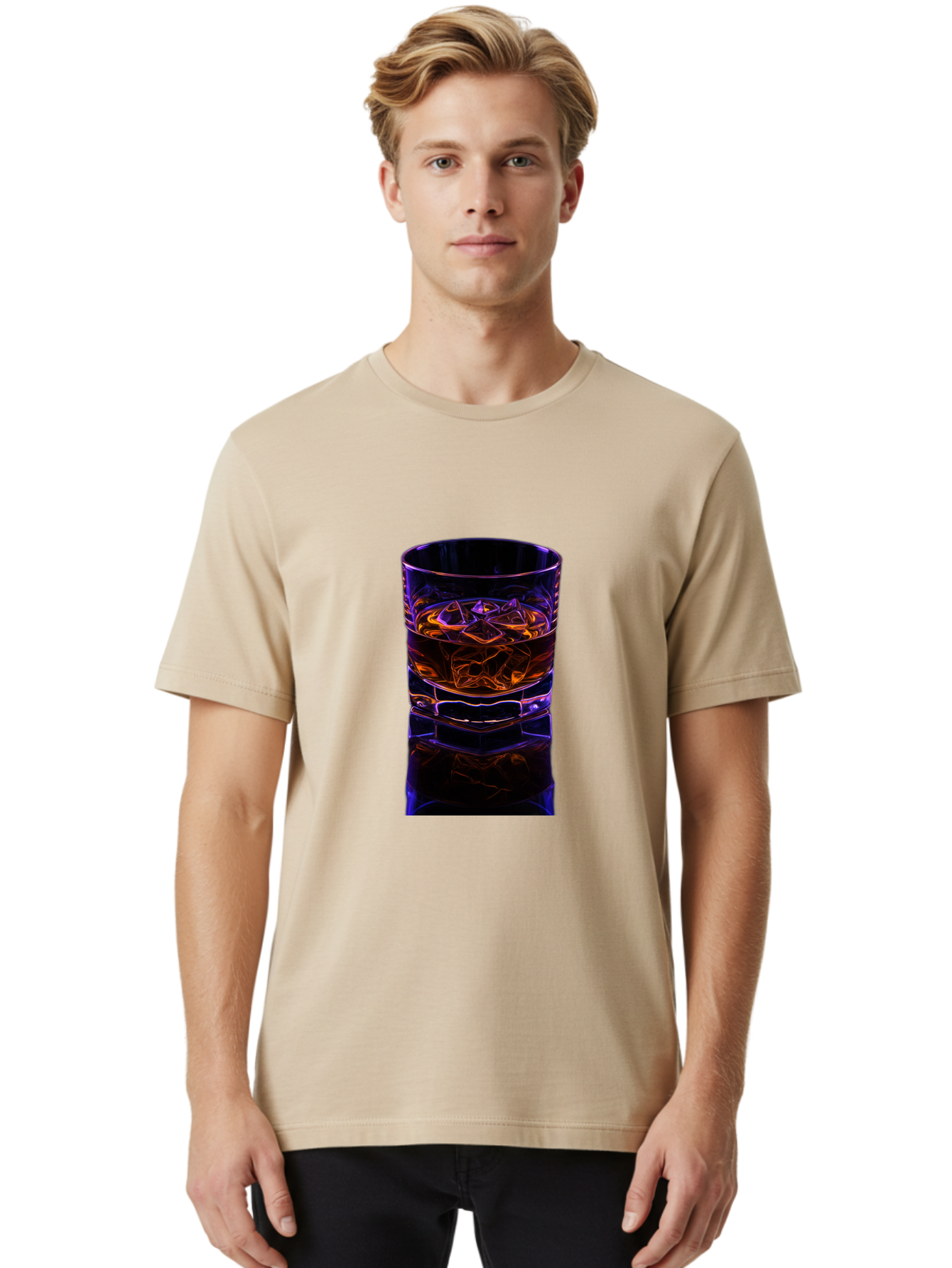Whiskey-Glass-1 Men'S Graphic Tee, 100% Cotton, Comfortable Casual Summer Wear, Machine Washable, Vintage Camera, Old Camera, Antique Camera, Black Camera, Classic Photography, Photography Equipment, Nostalgic Device, Film Camera, Camera Art Bal604 18