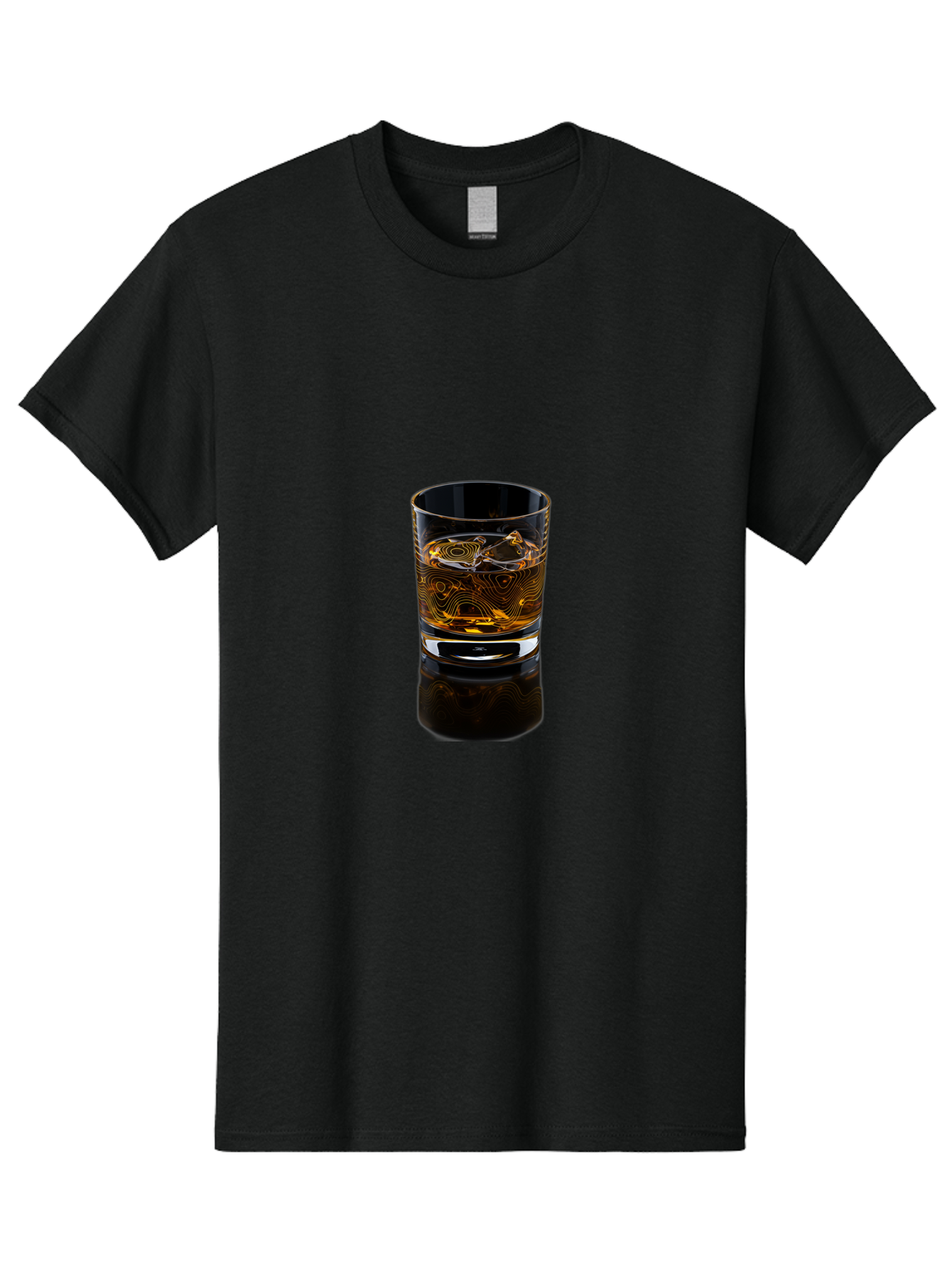 Whiskey-Glass-2 Men'S Graphic Tee, 100% Cotton, Comfortable Casual Summer Wear, Machine Washable, Vintage Camera, Old Camera, Antique Camera, Black Camera, Classic Photography, Photography Equipment, Nostalgic Device, Film Camera, Camera Art Bal605 5