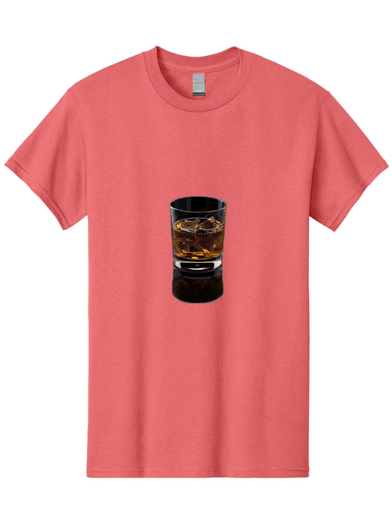 Whiskey-Glass-2 Men'S Graphic Tee, 100% Cotton, Comfortable Casual Summer Wear, Machine Washable, Vintage Camera, Old Camera, Antique Camera, Black Camera, Classic Photography, Photography Equipment, Nostalgic Device, Film Camera, Camera Art Bal605 6