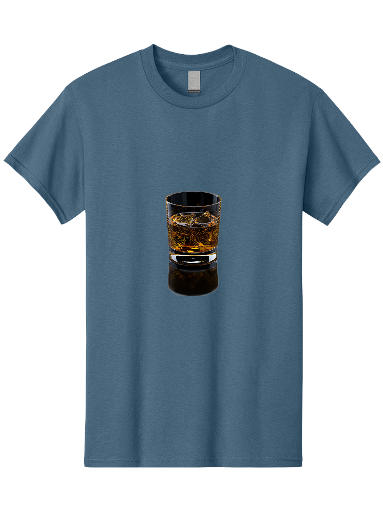 Whiskey-Glass-2 Men'S Graphic Tee, 100% Cotton, Comfortable Casual Summer Wear, Machine Washable, Vintage Camera, Old Camera, Antique Camera, Black Camera, Classic Photography, Photography Equipment, Nostalgic Device, Film Camera, Camera Art Bal605 2